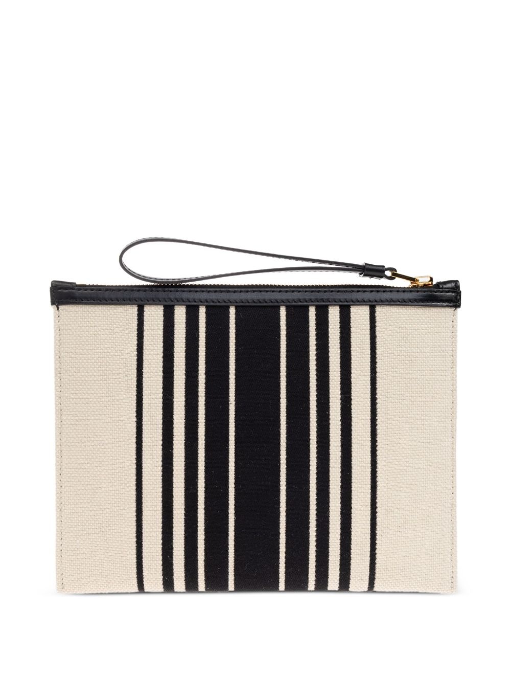 striped canvas clutch - 4