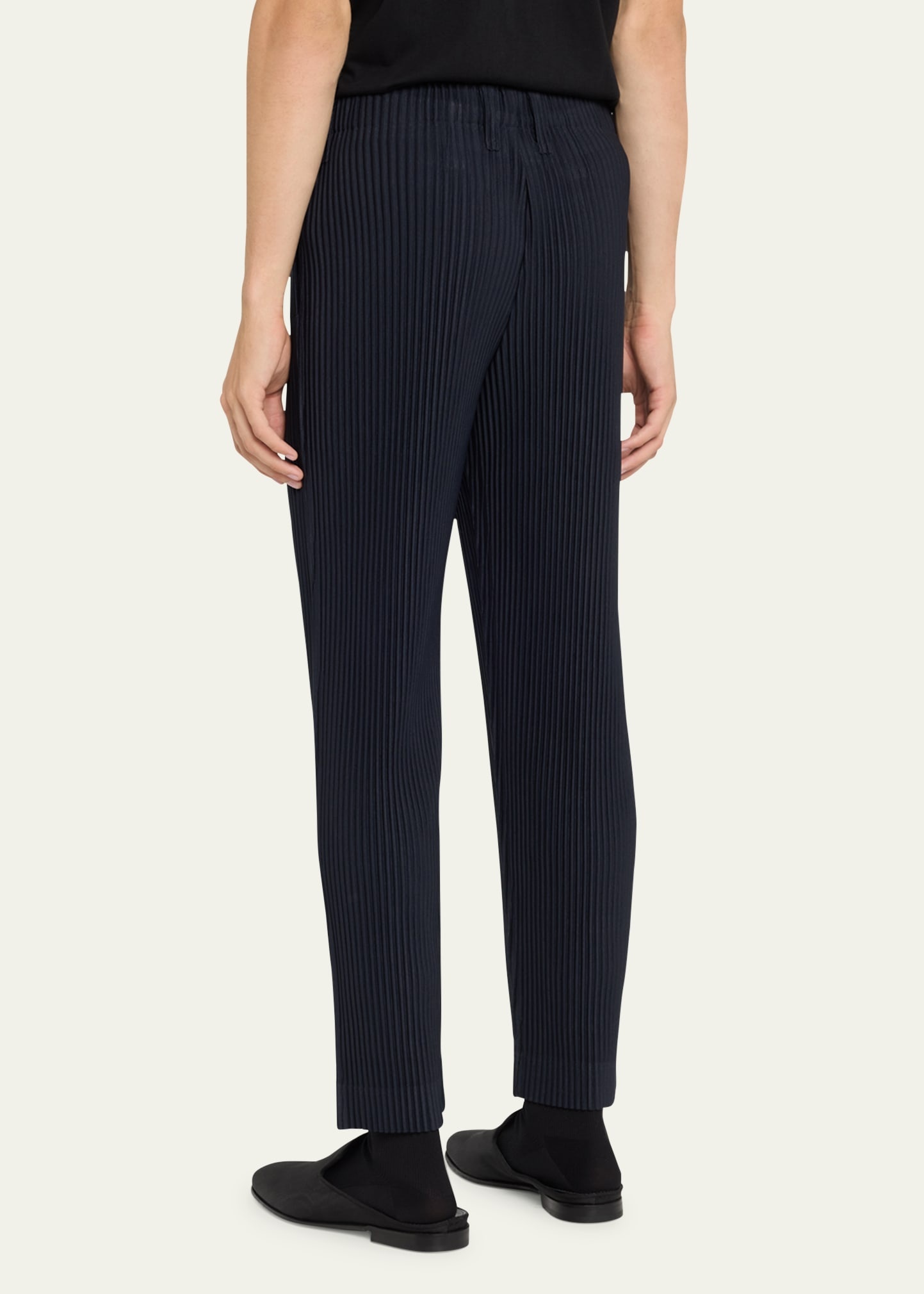 Men's Pleated Polyester Pants - 3