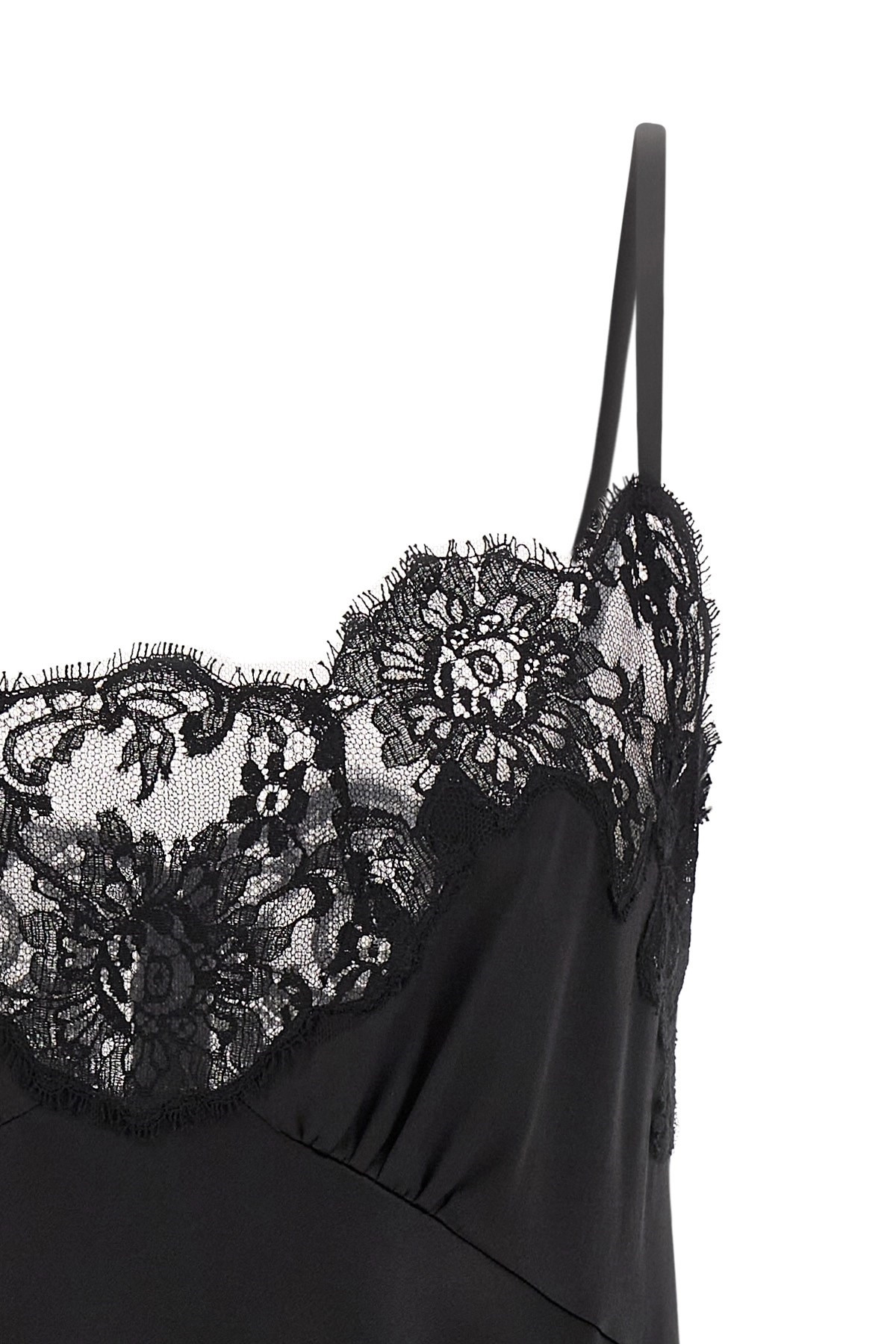 Satin and lace dress - 4