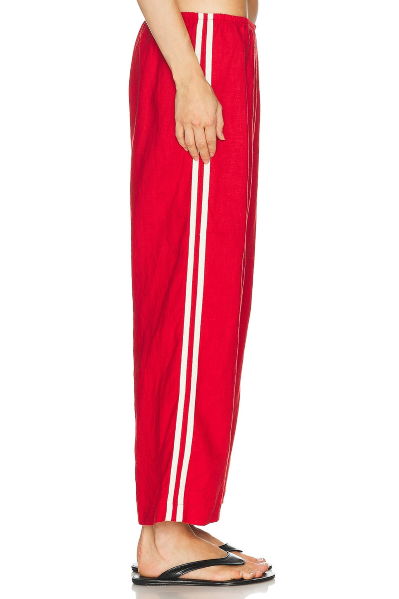 The Linen Crop Racer Stripe Pant 4