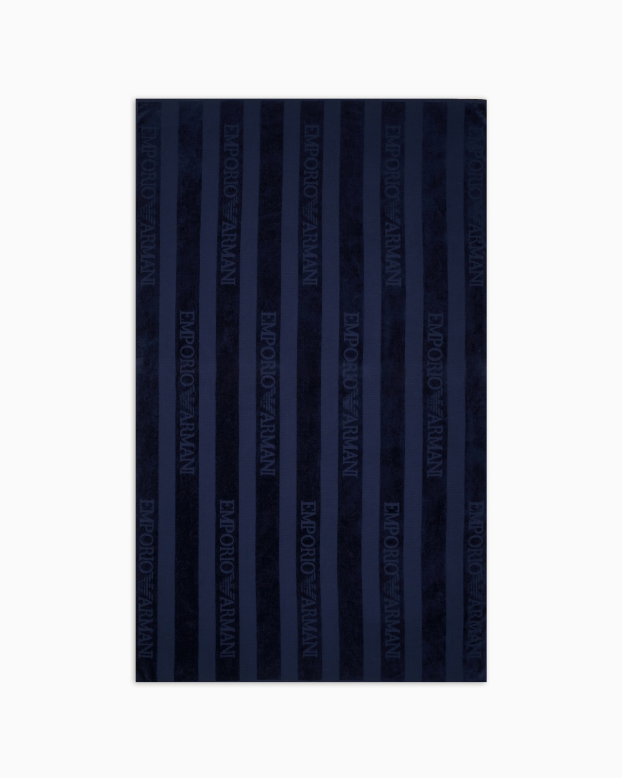 STRIPED TERRY BEACH TOWEL WITH LOGO - 2
