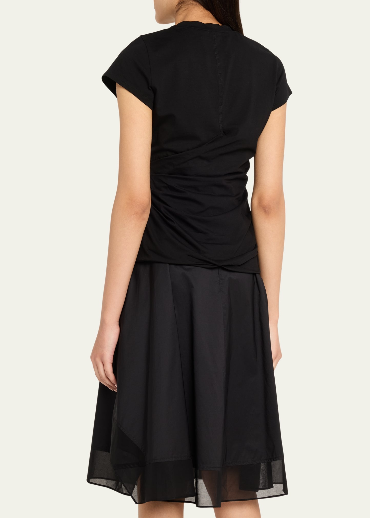 Draped Short-Sleeve Tee - 3