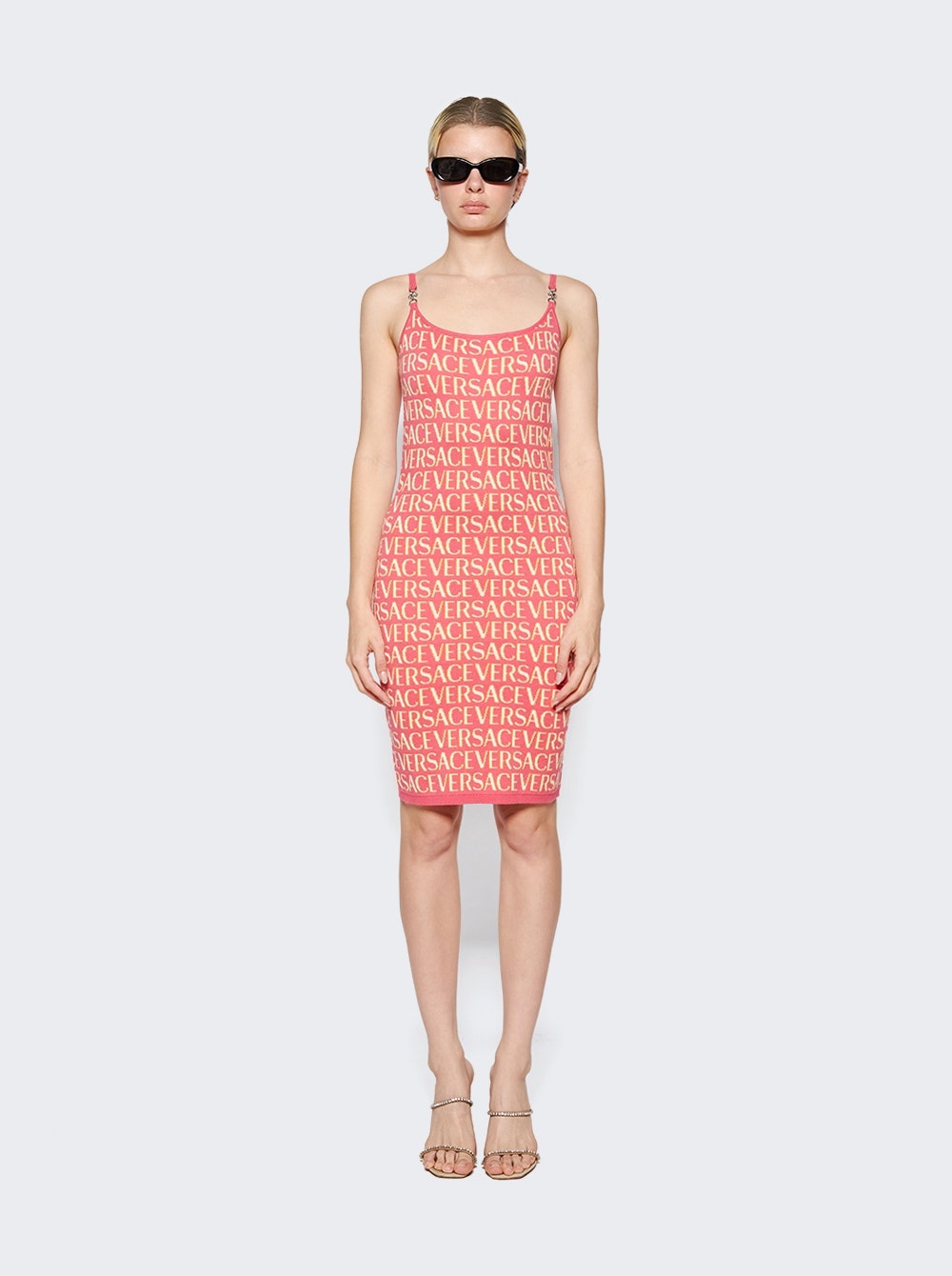 Jacquard Knit Dress Fuchsia And Pink - 2