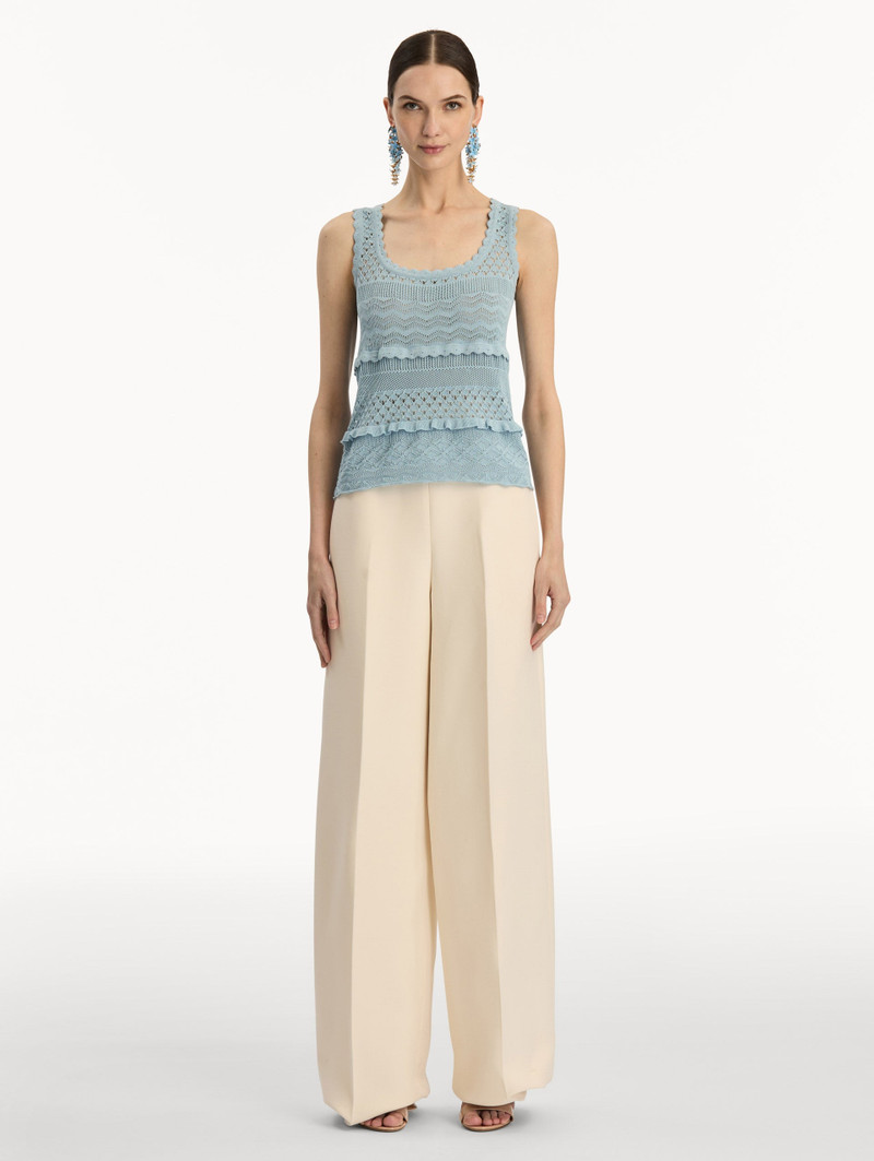 SCALLOP TRIM TANK 3