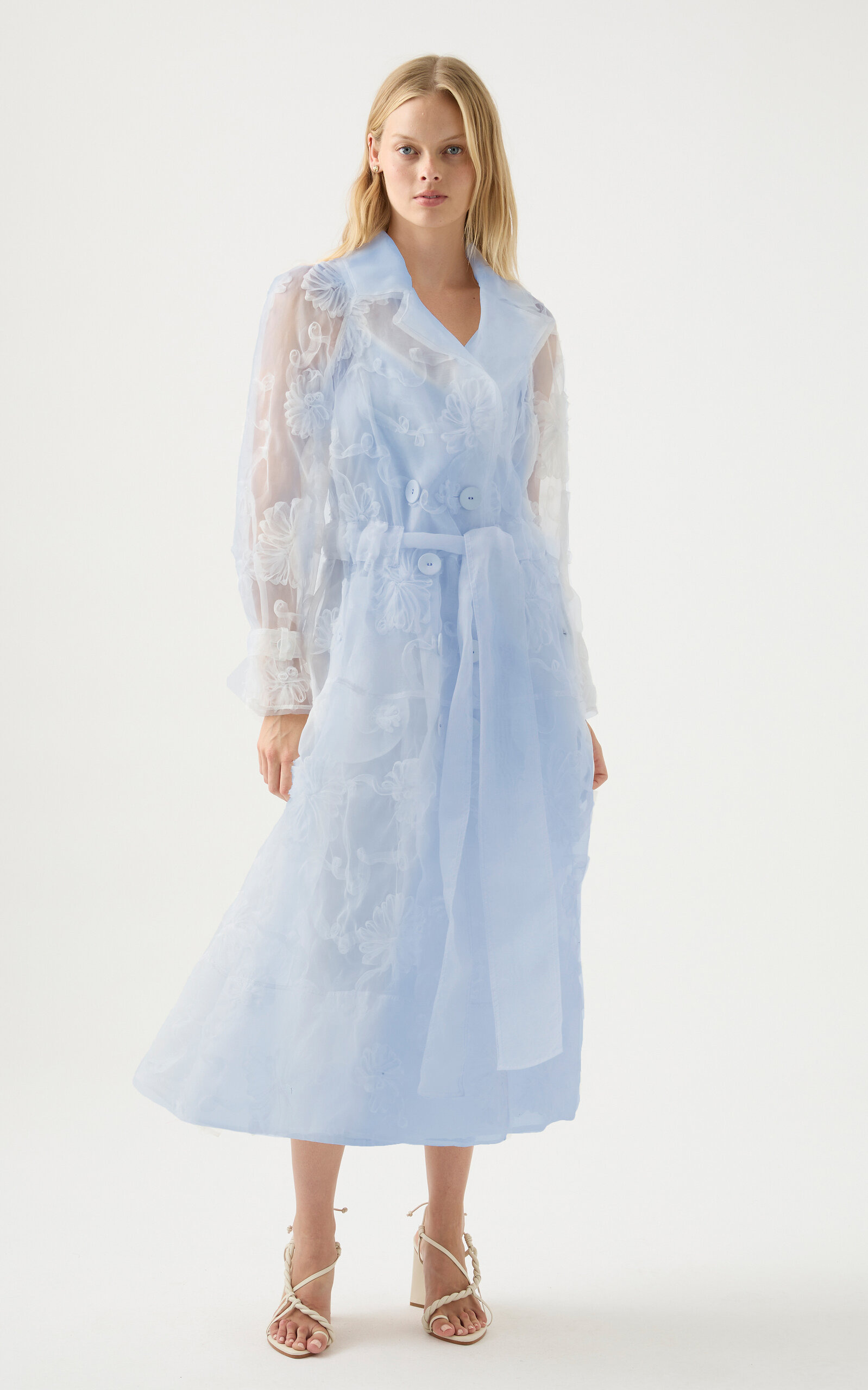 Ursula Trench Coat Dress blue - 4
