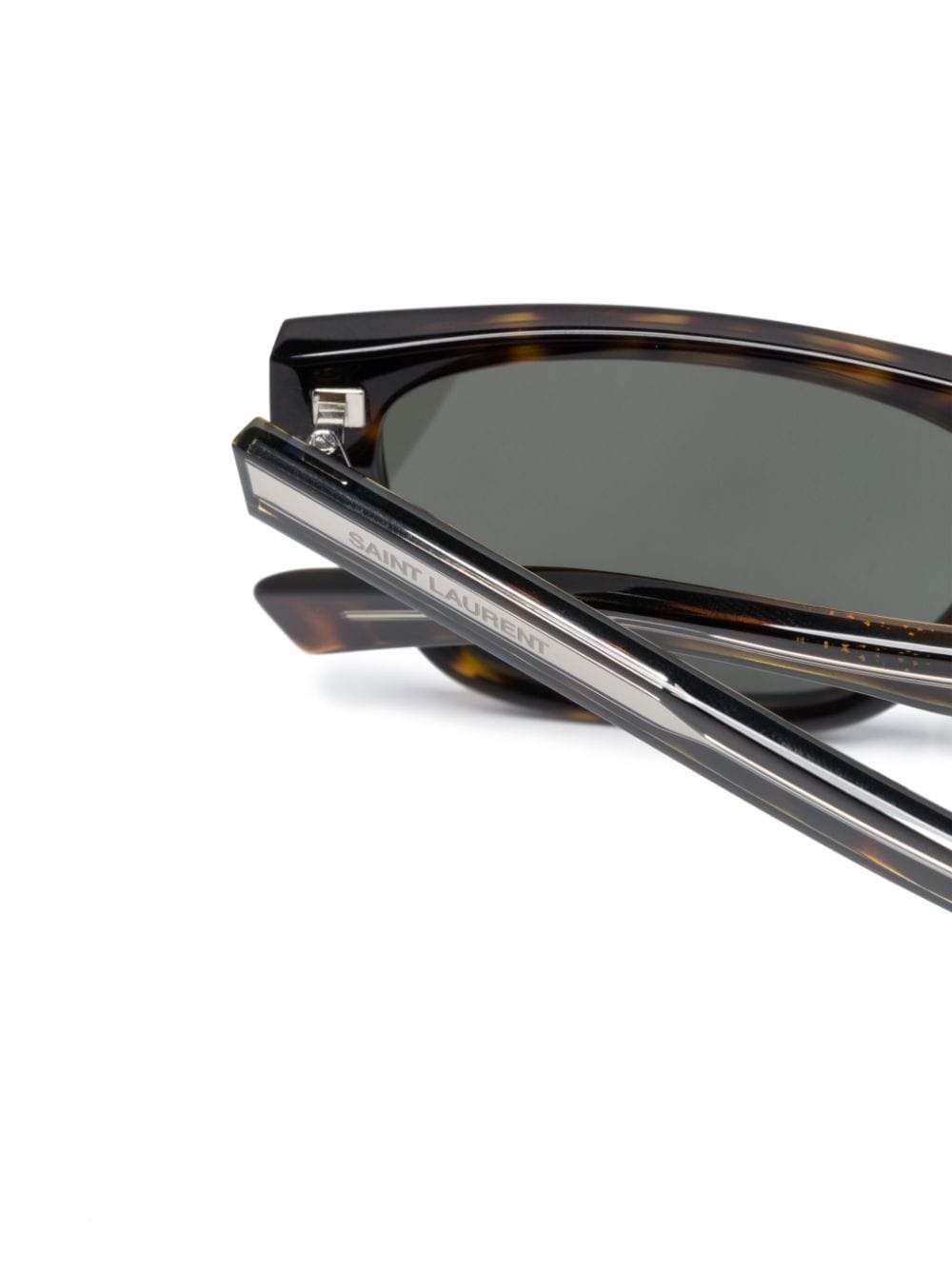 tortoiseshell-effect square-frame sunglasses - 3