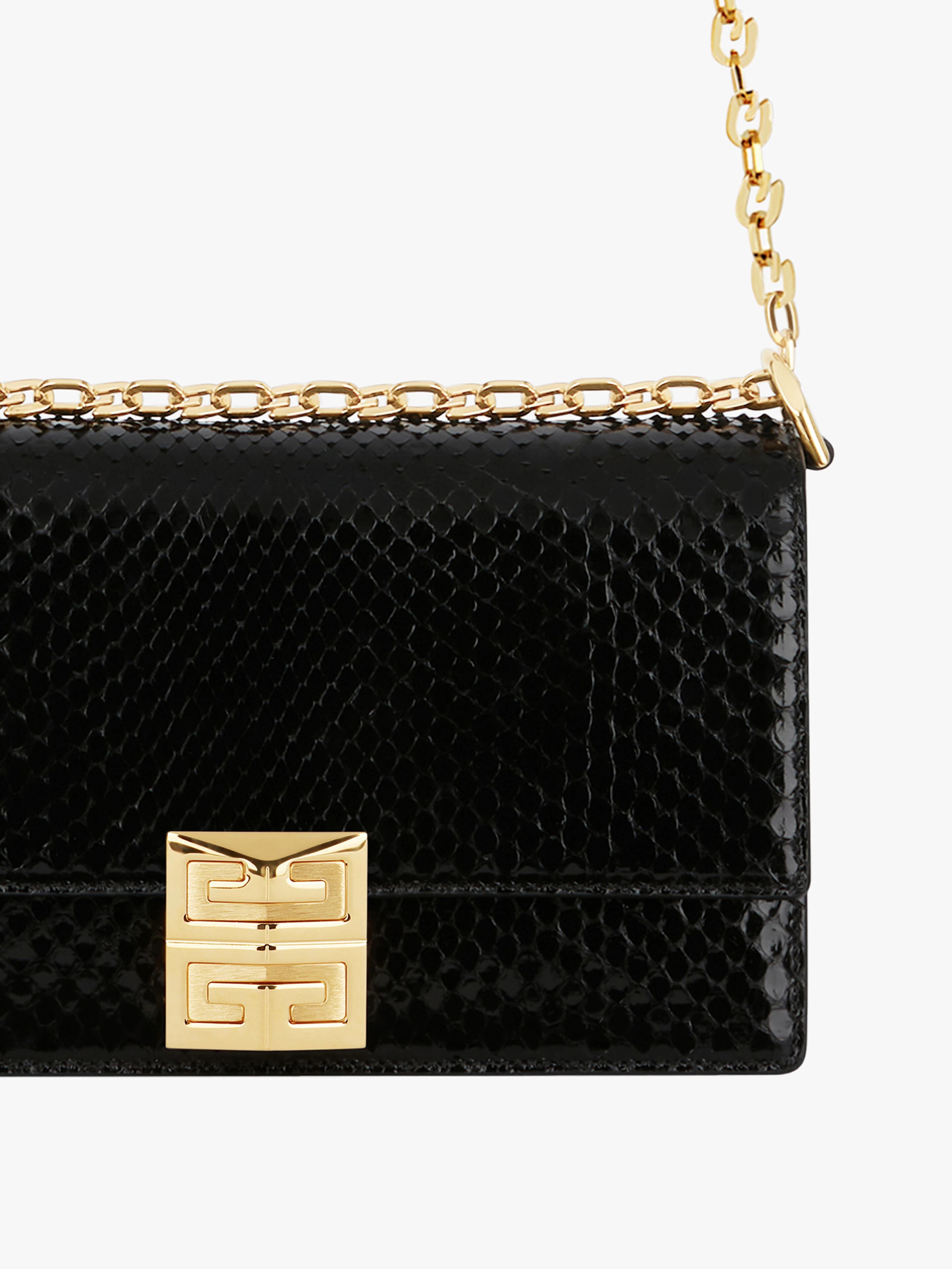 SMALL 4G BAG IN PYTHON WITH CHAIN - 7