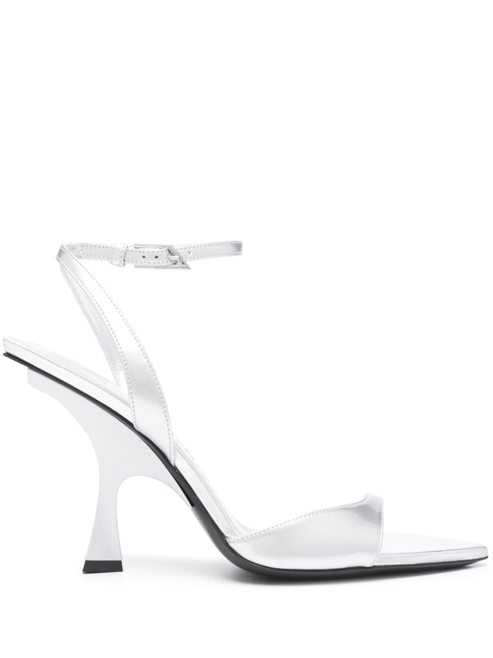 GG 95mm metallic leather sandals - 1