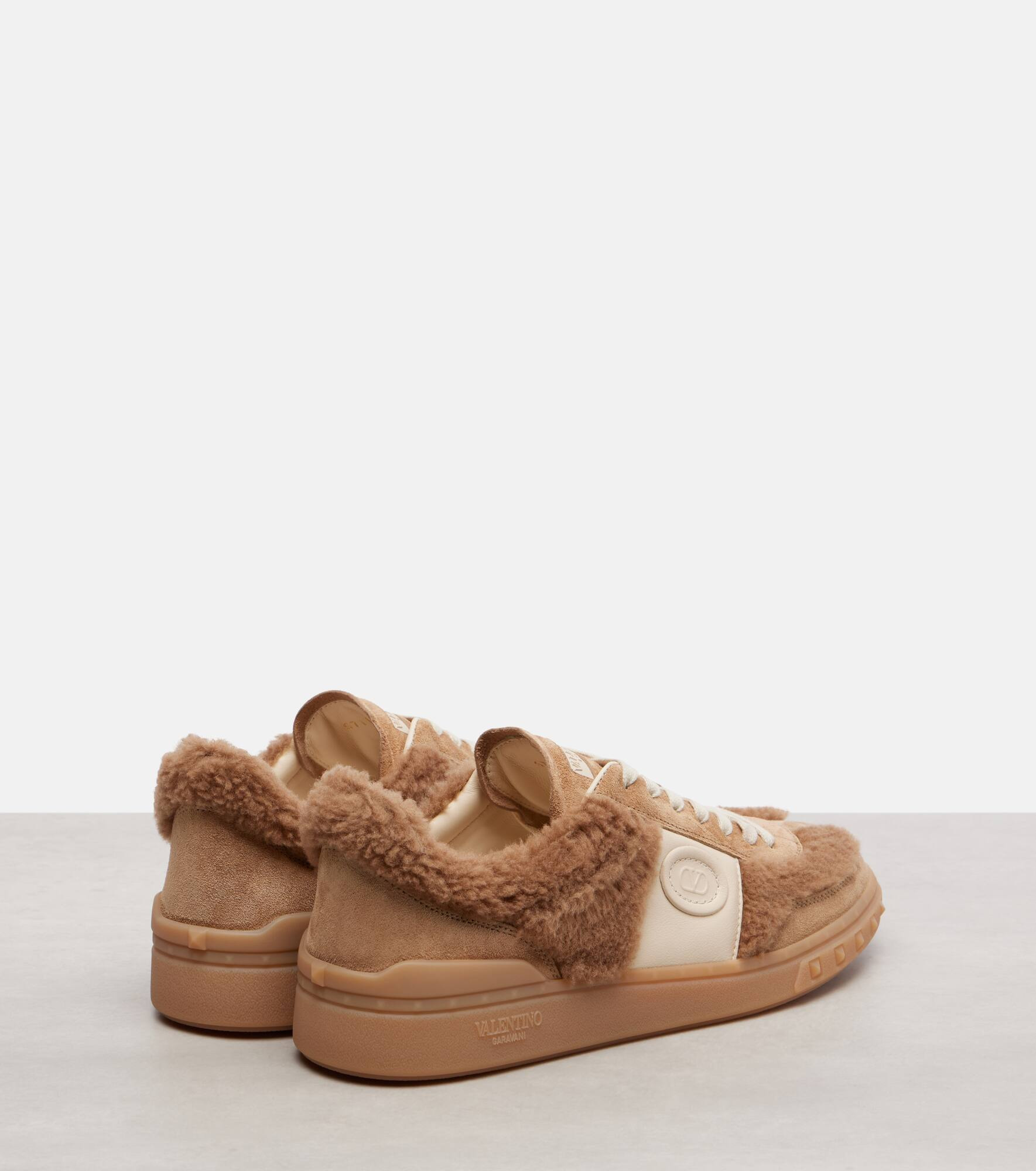 Upvillage suede and faux fur sneakers - 2