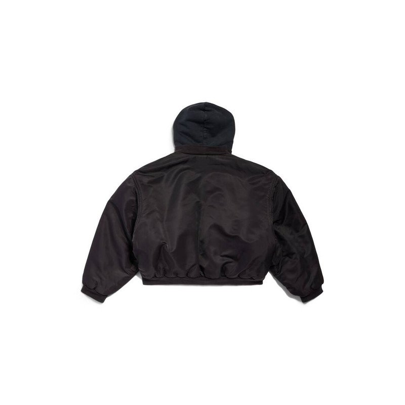 Hooded Bomber in Black 6