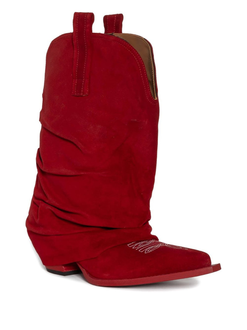 R13 embroidered leather boots outlook