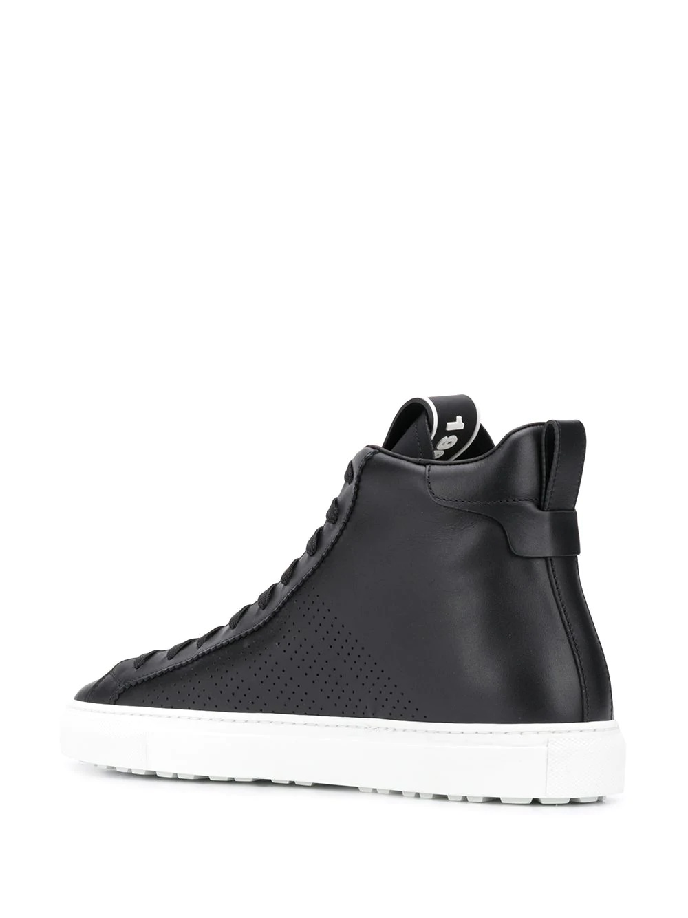 perforated high-top sneakers - 3