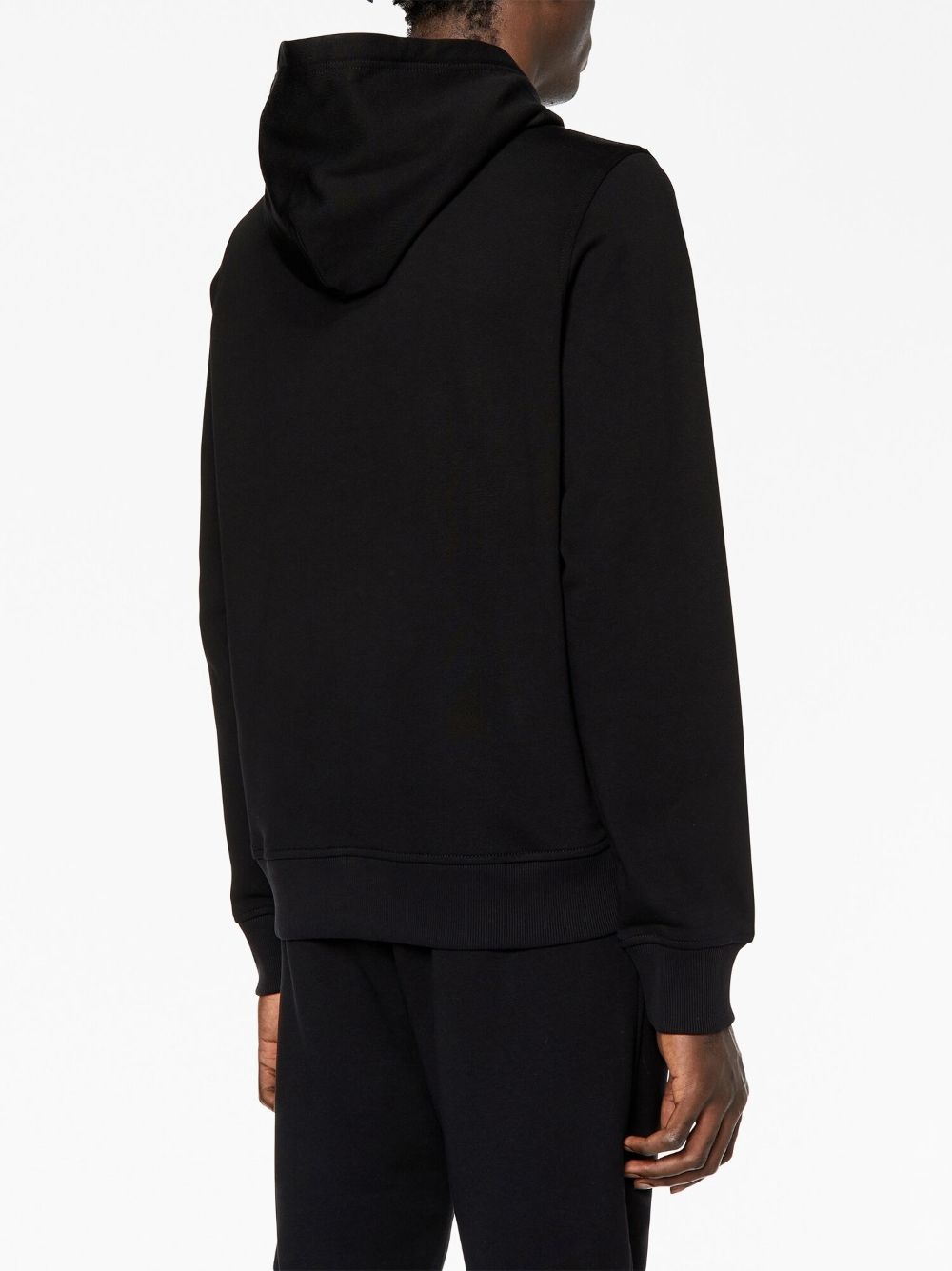 logo-patch cotton-blend hoodie - 4