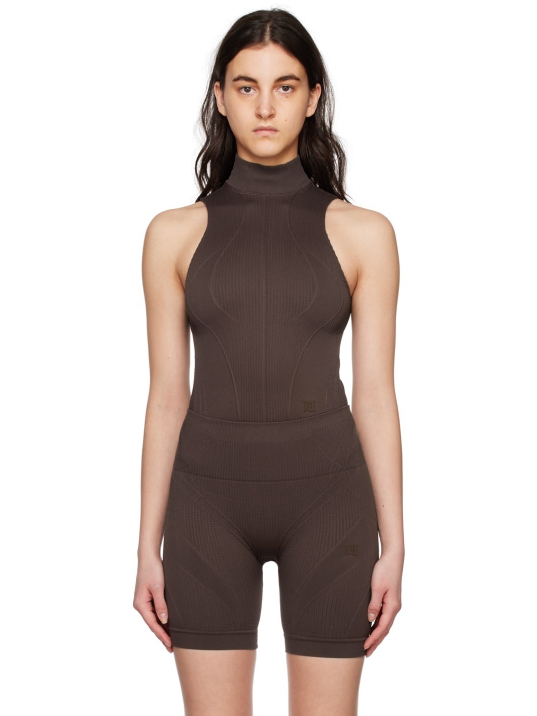 Brown Gaia Bodysuit - 1