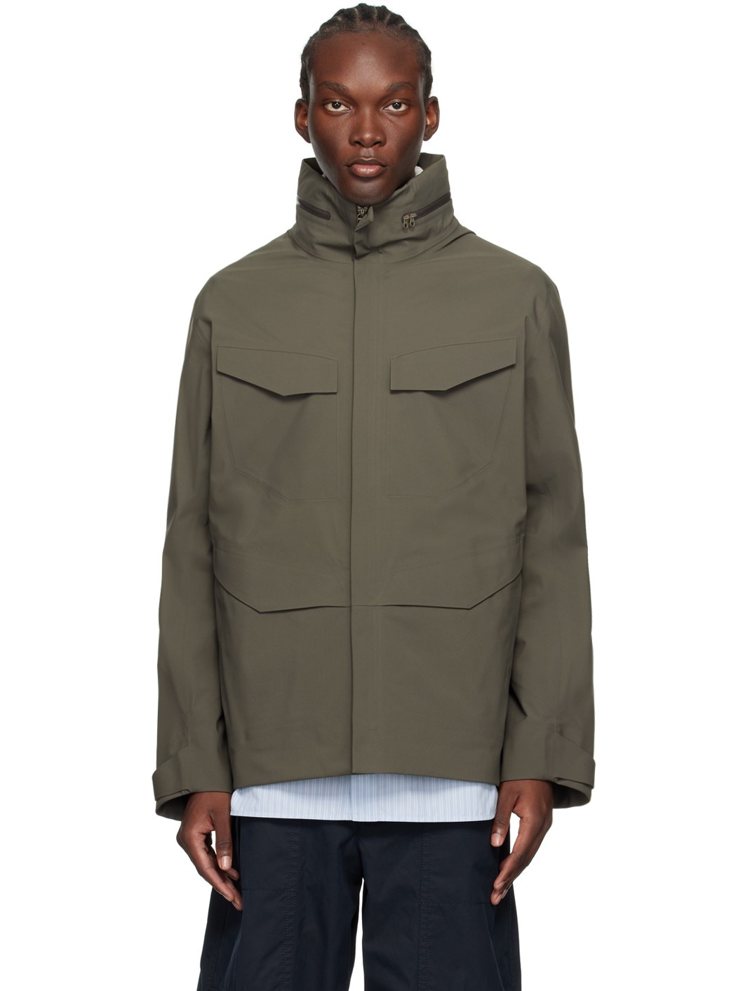 Gray Field Jacket - 1