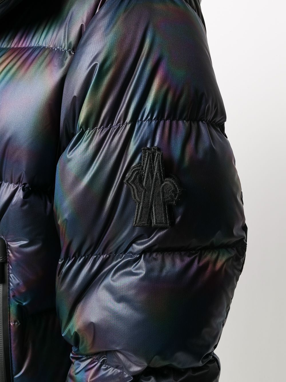 oil slick puffer jacket - 5