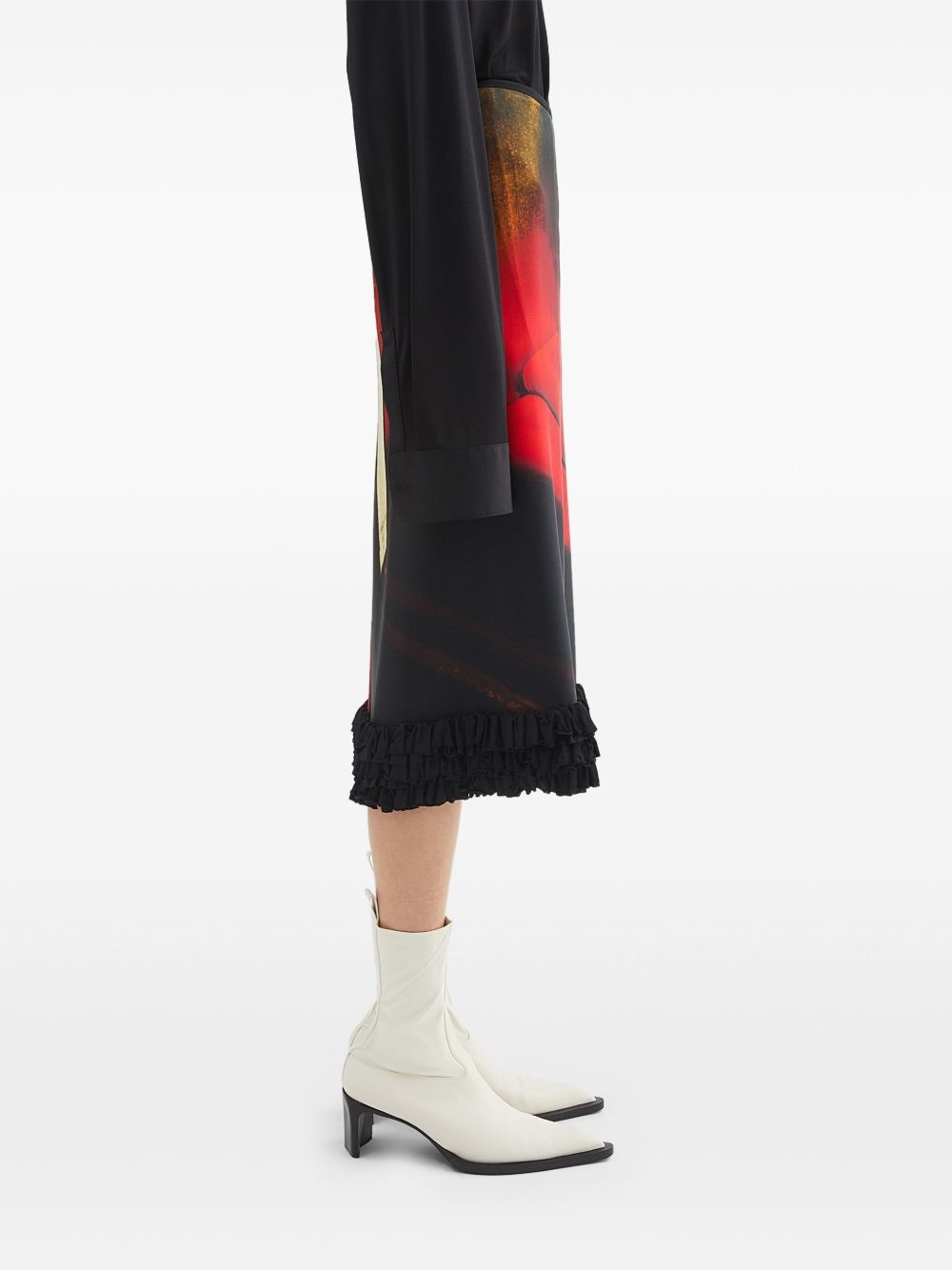 printed midi skirt - 3