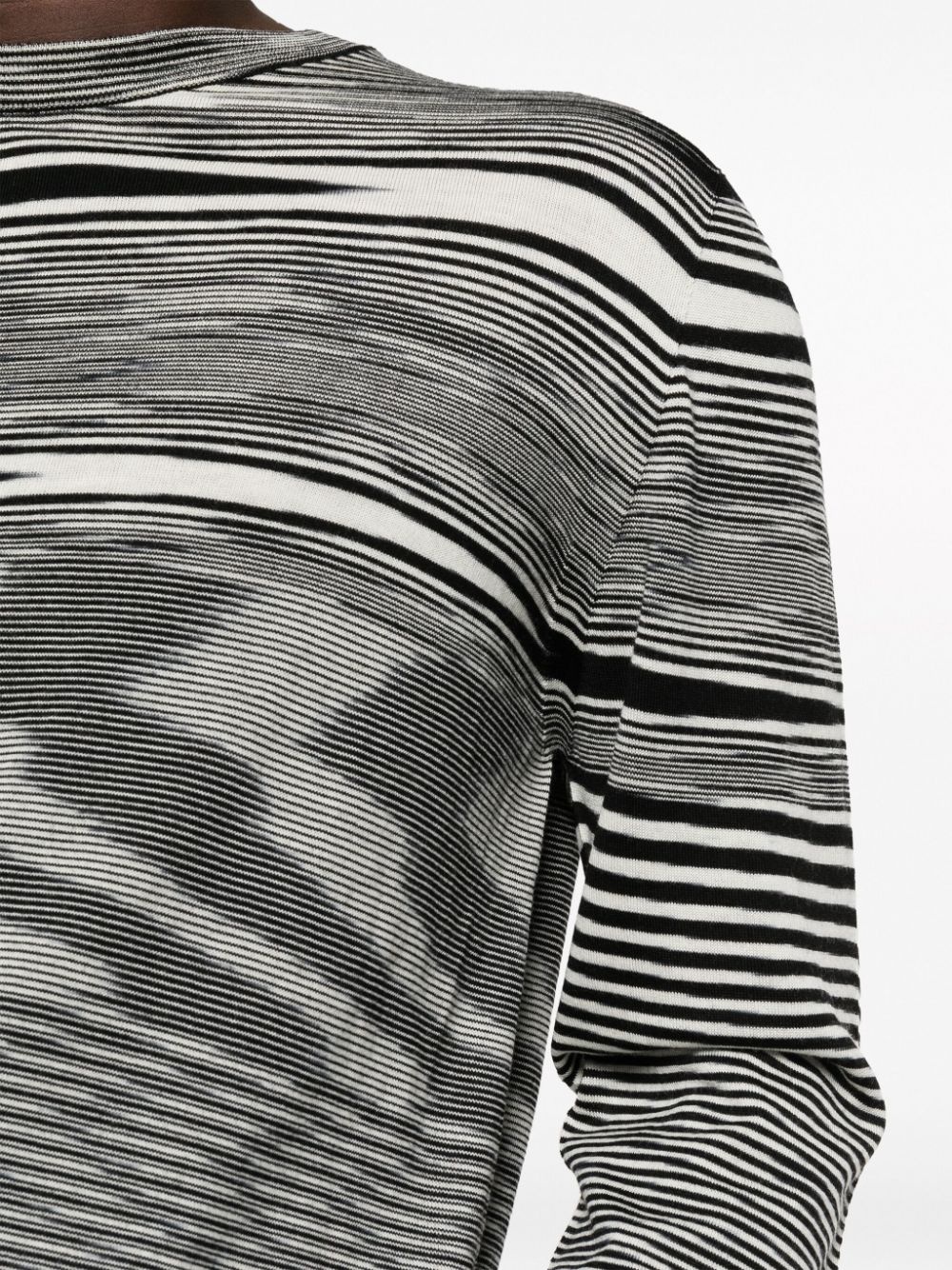 striped intarsia-knit wool jumper - 5