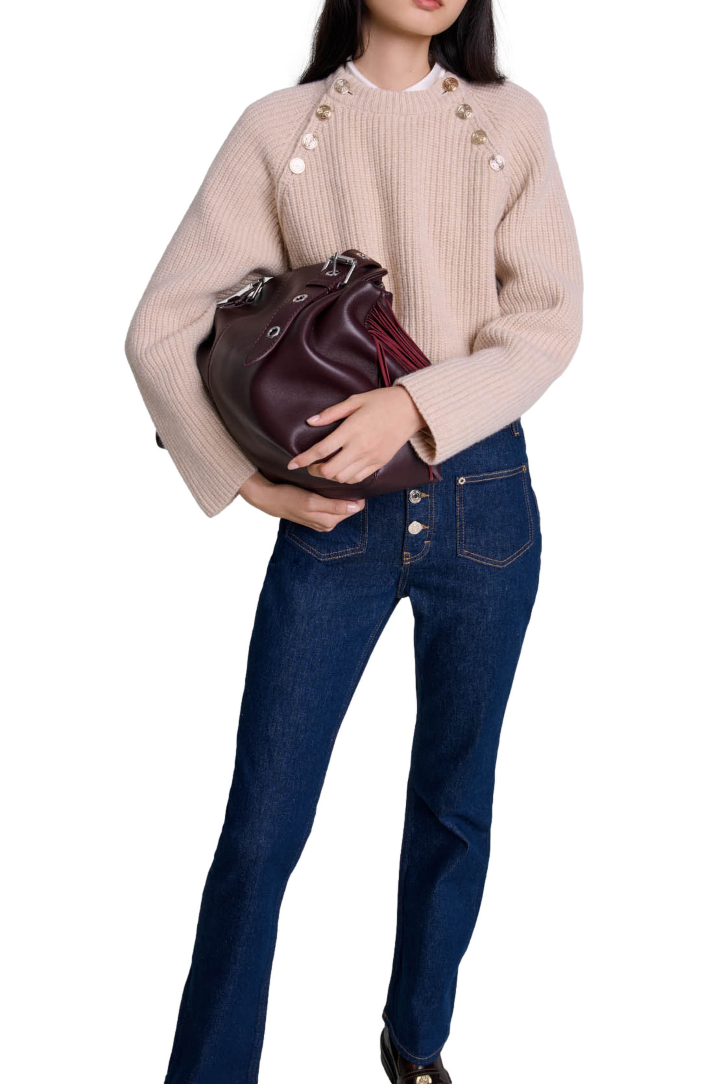 maje Denim jeans with pockets in Dark Blue at Nordstrom - 4