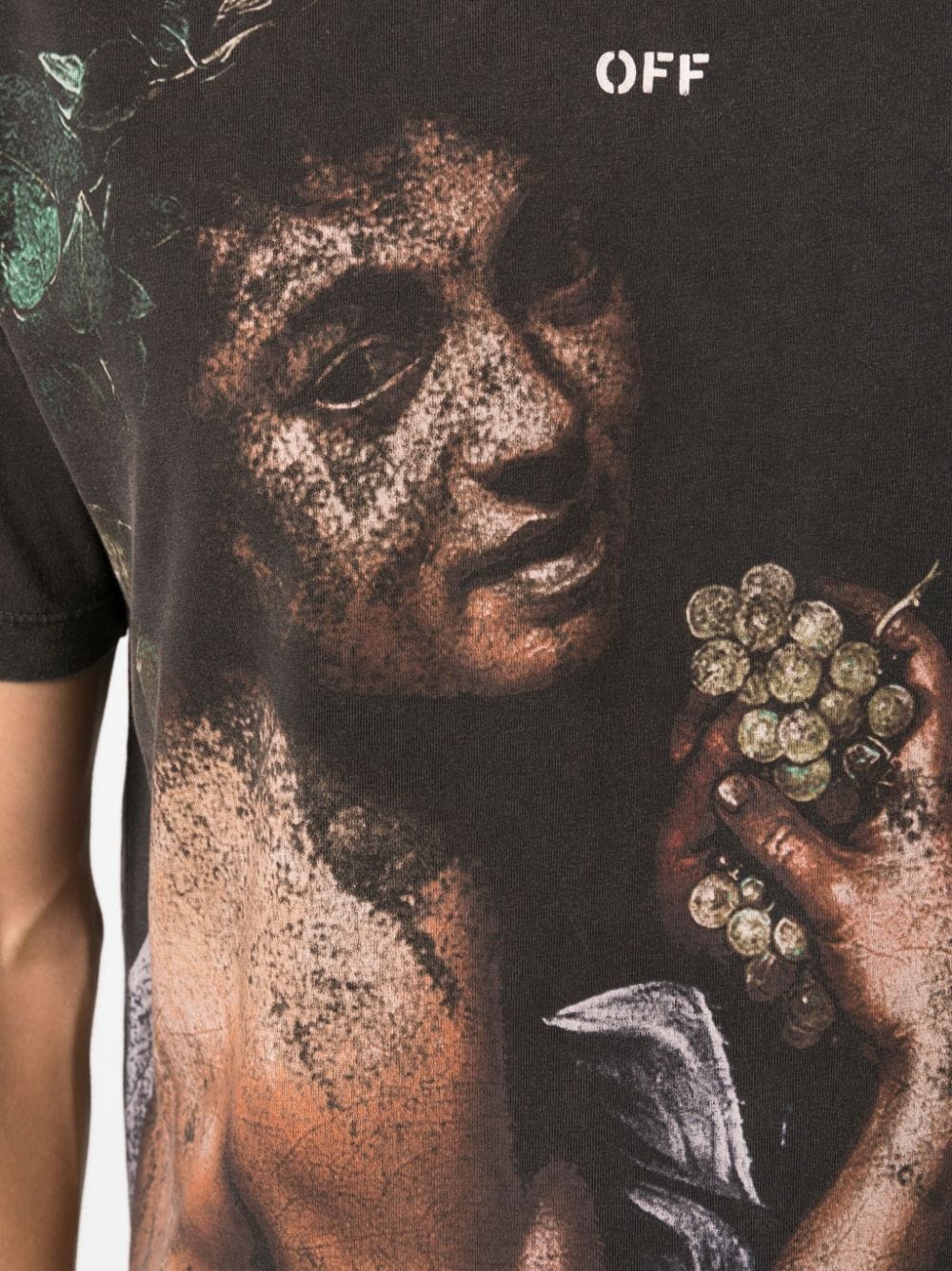 Bacchus-print cotton T-shirt - 5