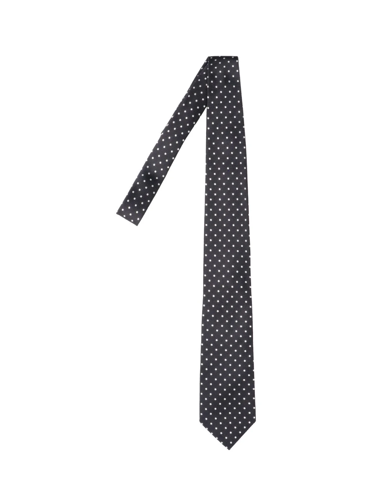 POLKA DOT SILK TIE - 1