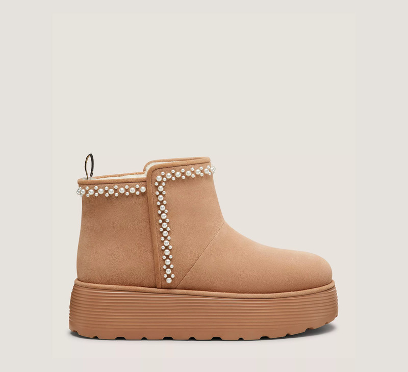 NELLIE PEARL FLATFORM BOOTIE 1