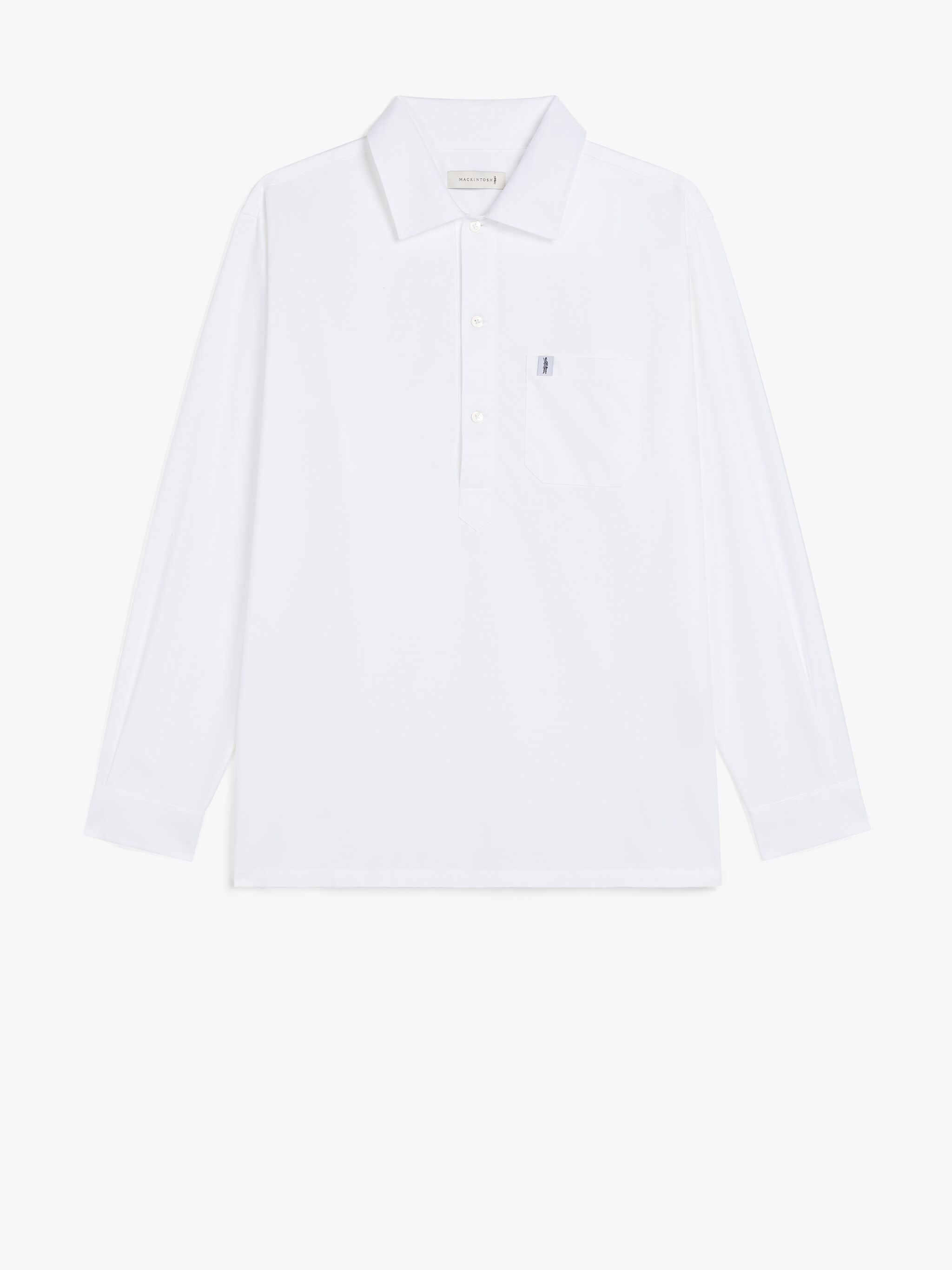 MILITARY WHITE COTTON SHIRT - 1