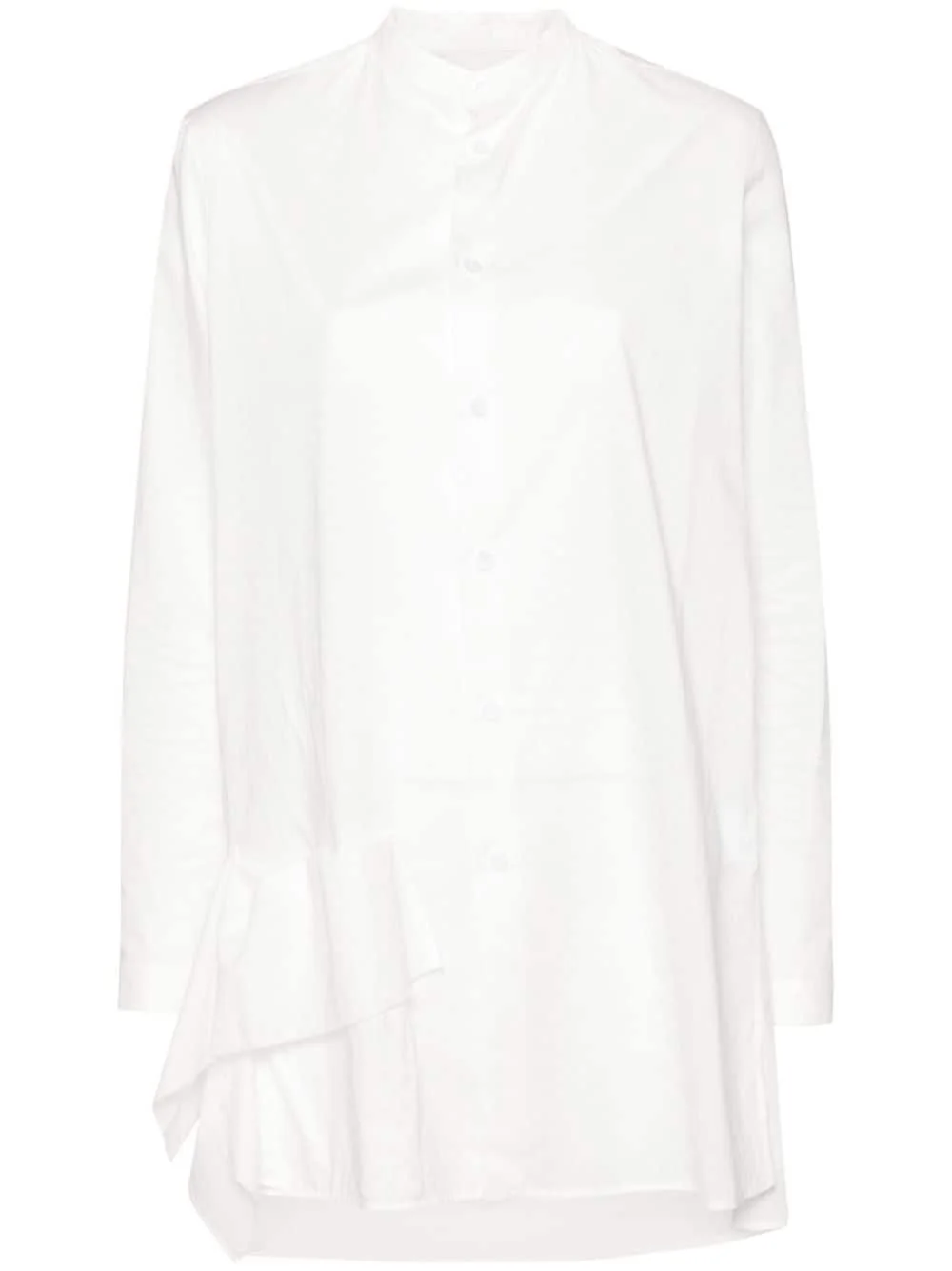 panel-appliqué cotton shirt - 1