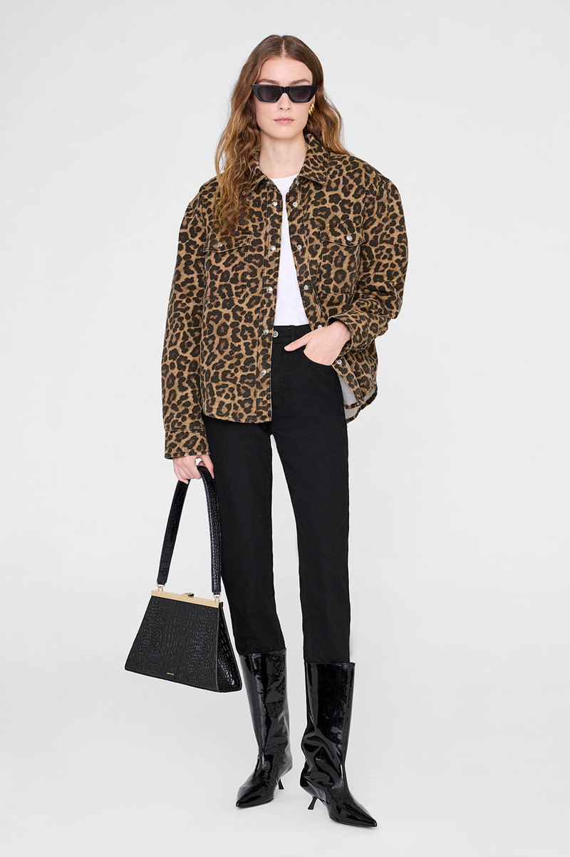 Paxton Shirt - Black And Brown Leopard 6