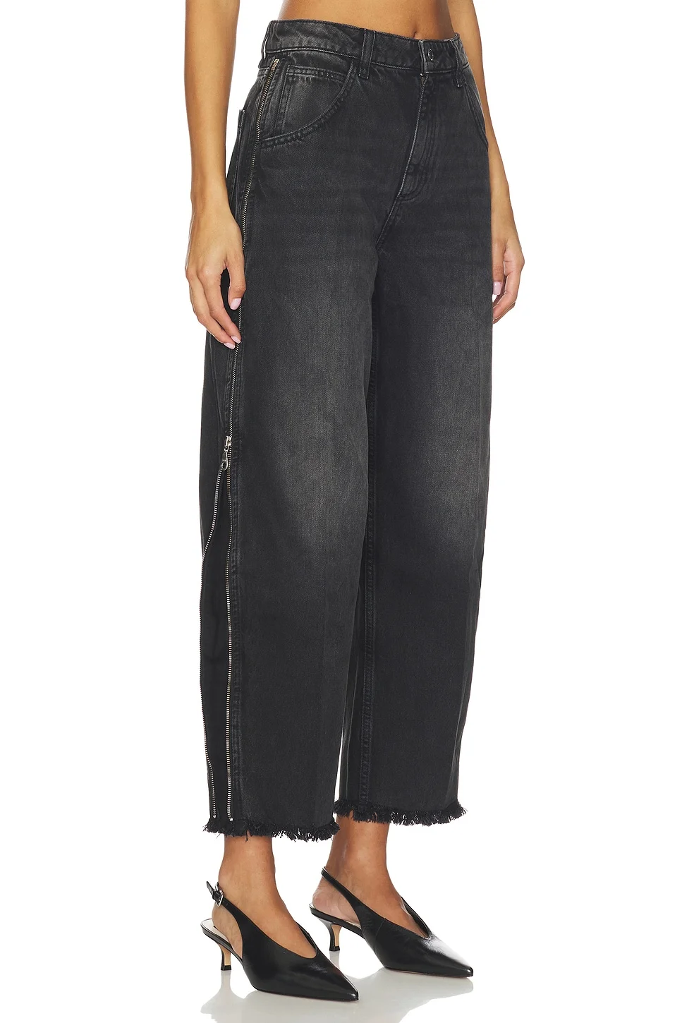 Bo Zip Wide Leg Jeans - 1