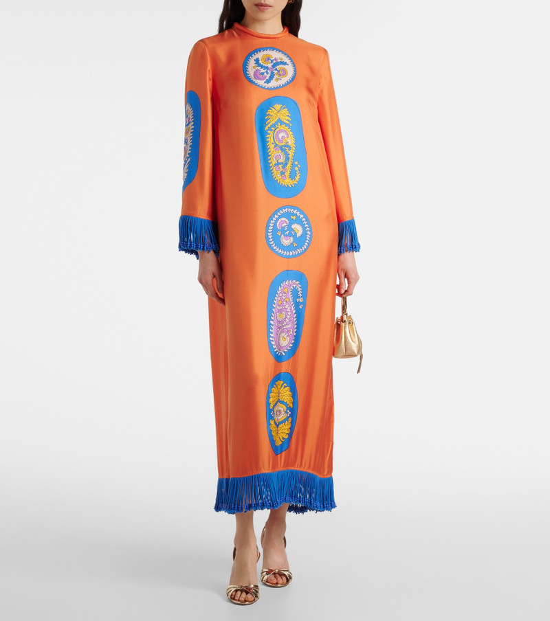 ALÉMAIS Luis silk midi dress outlook