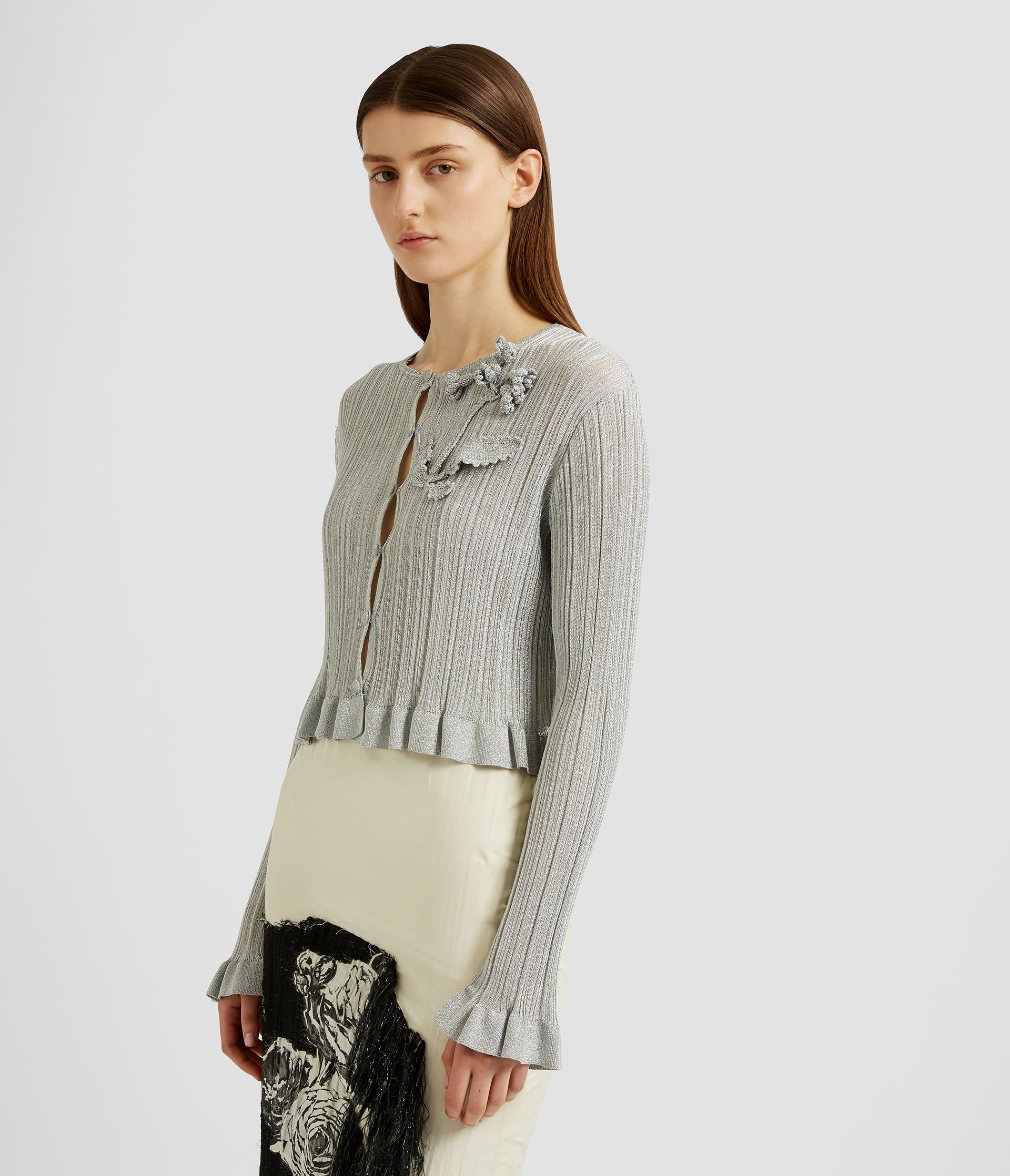 LUREX PLISSE CARDIGAN - 4