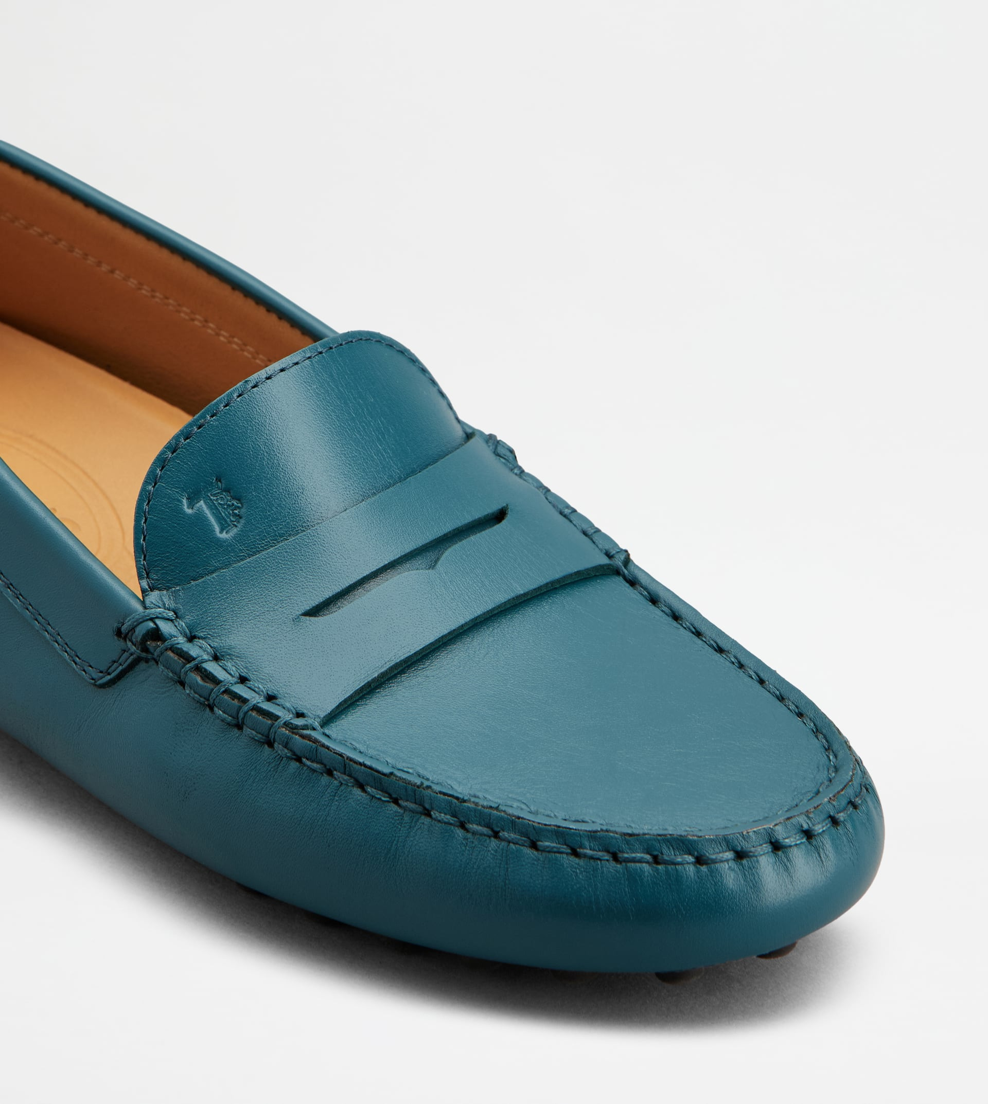 GOMMINO DRIVING SHOES IN LEATHER - GREEN - 6