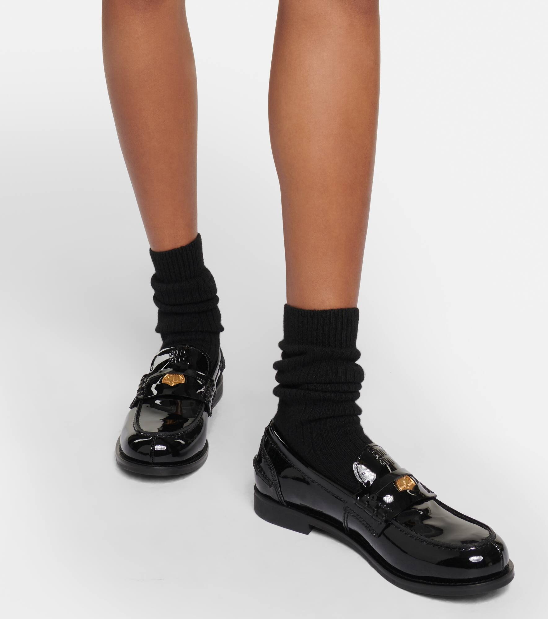 Patent leather loafers - 4