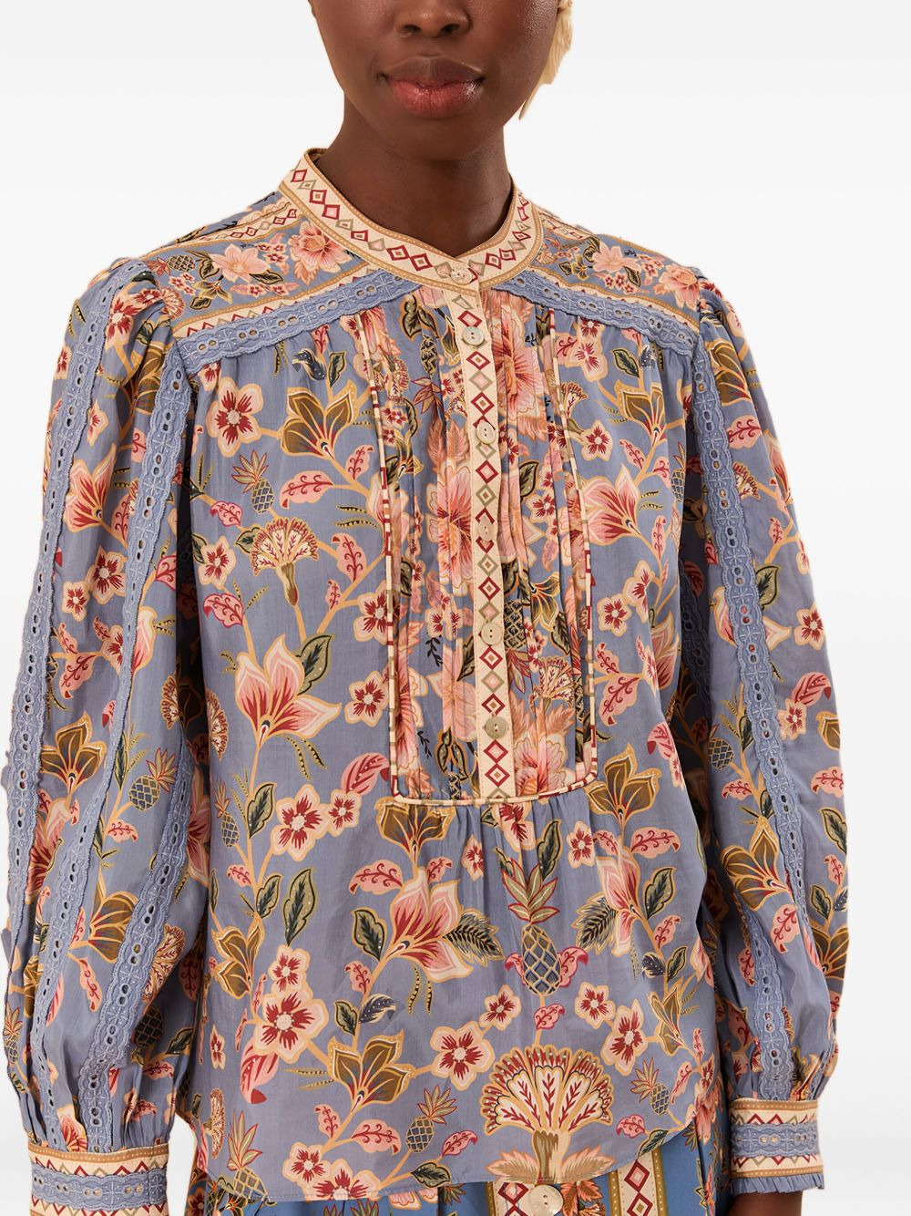 Superbloom Tapestry-print blouse - 4