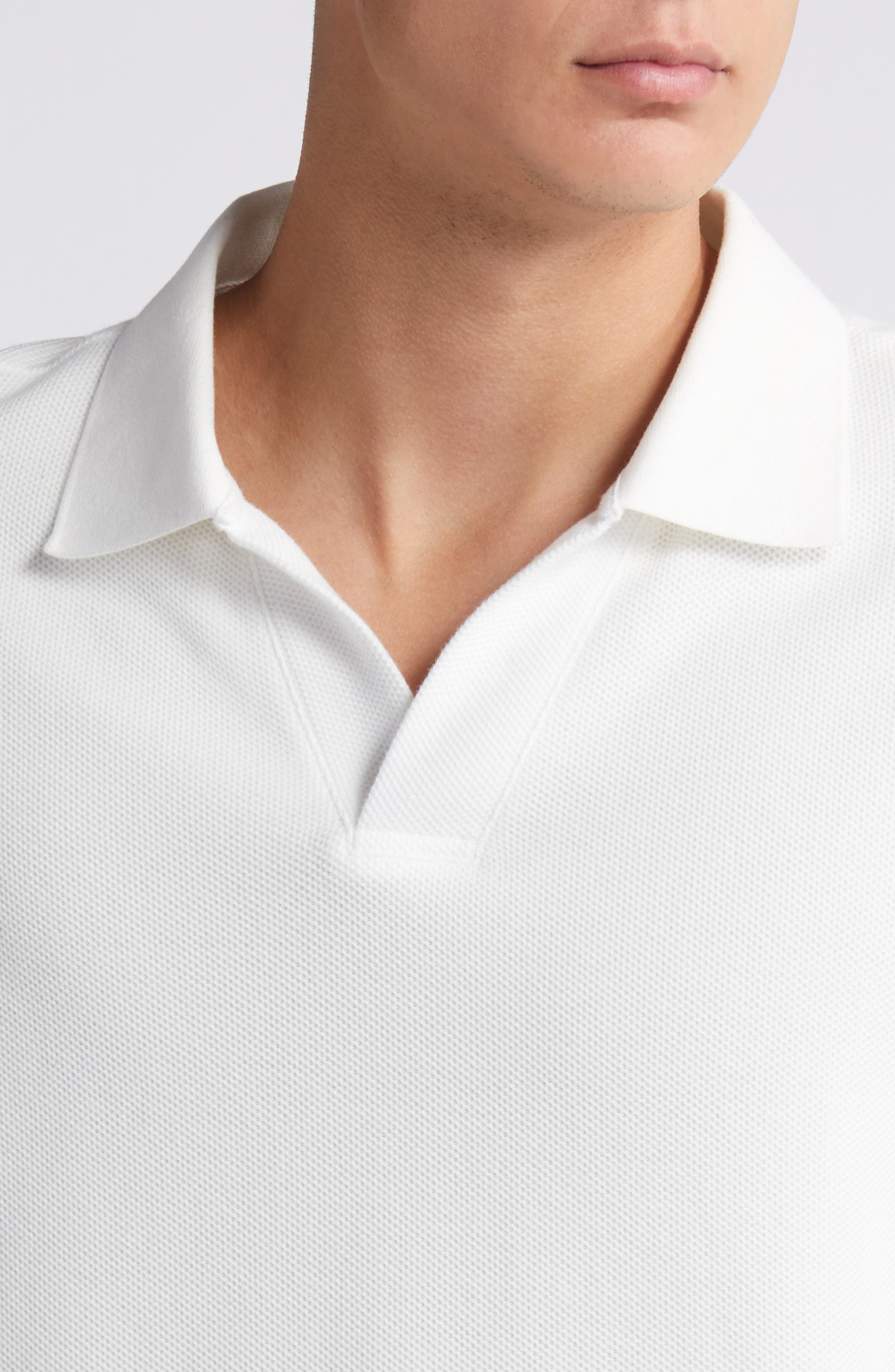 FRAME Jacquard Polo in Off White at Nordstrom - 4