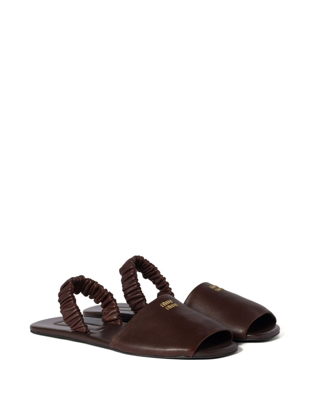 Ruches slingback sandals - 2
