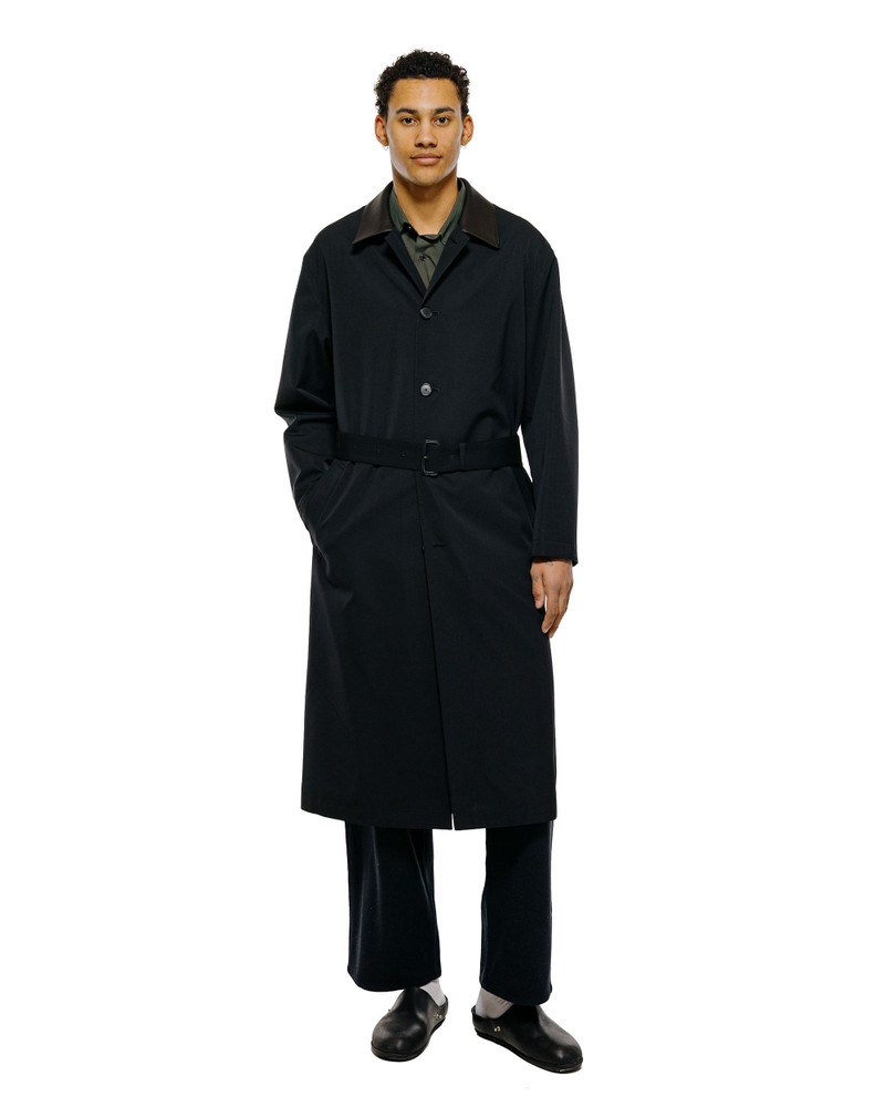 AURALEE Wool Max Canvas Coat Black outlook