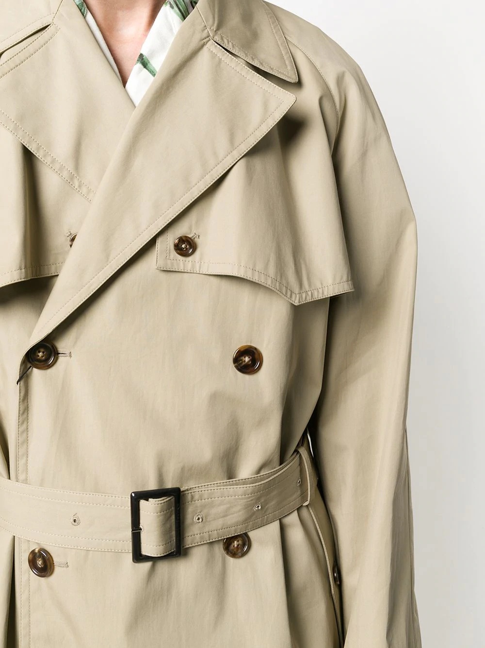 double-breasted trench coat - 5