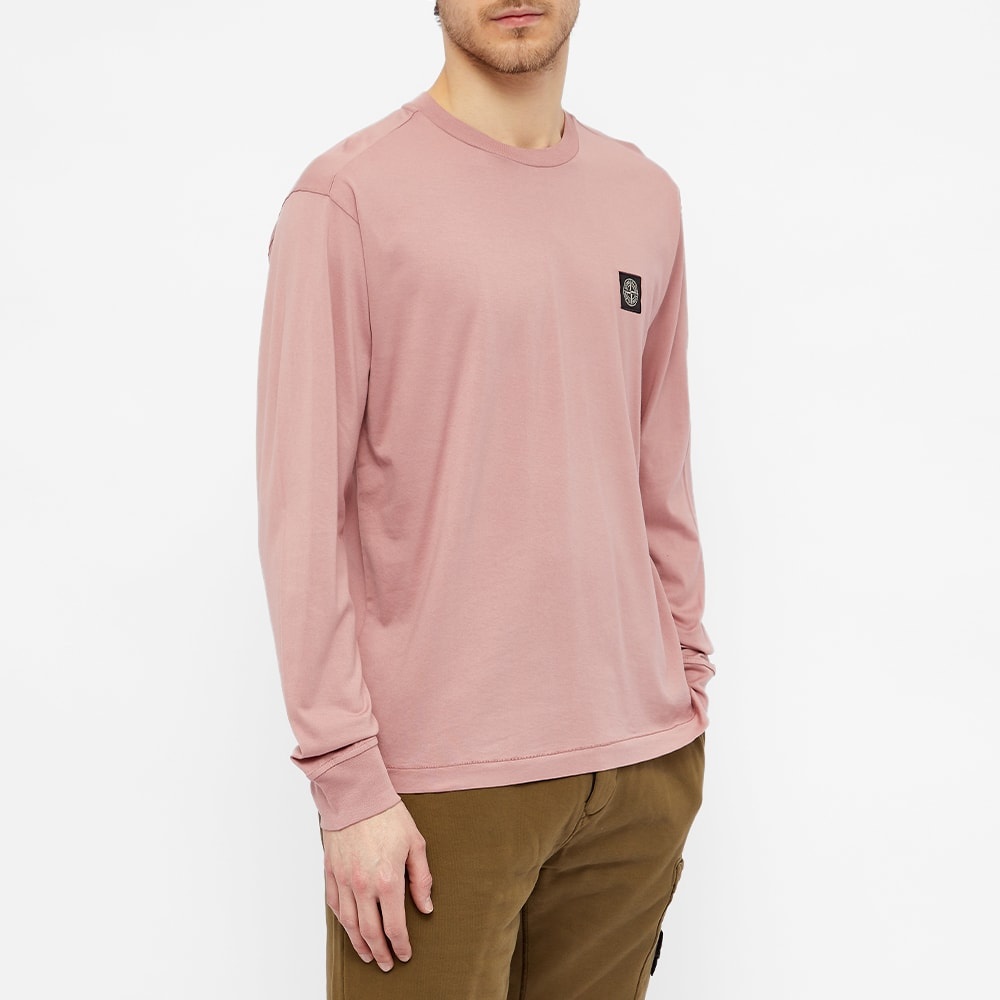 Stone Island Patch Long Sleeve Tee - 3