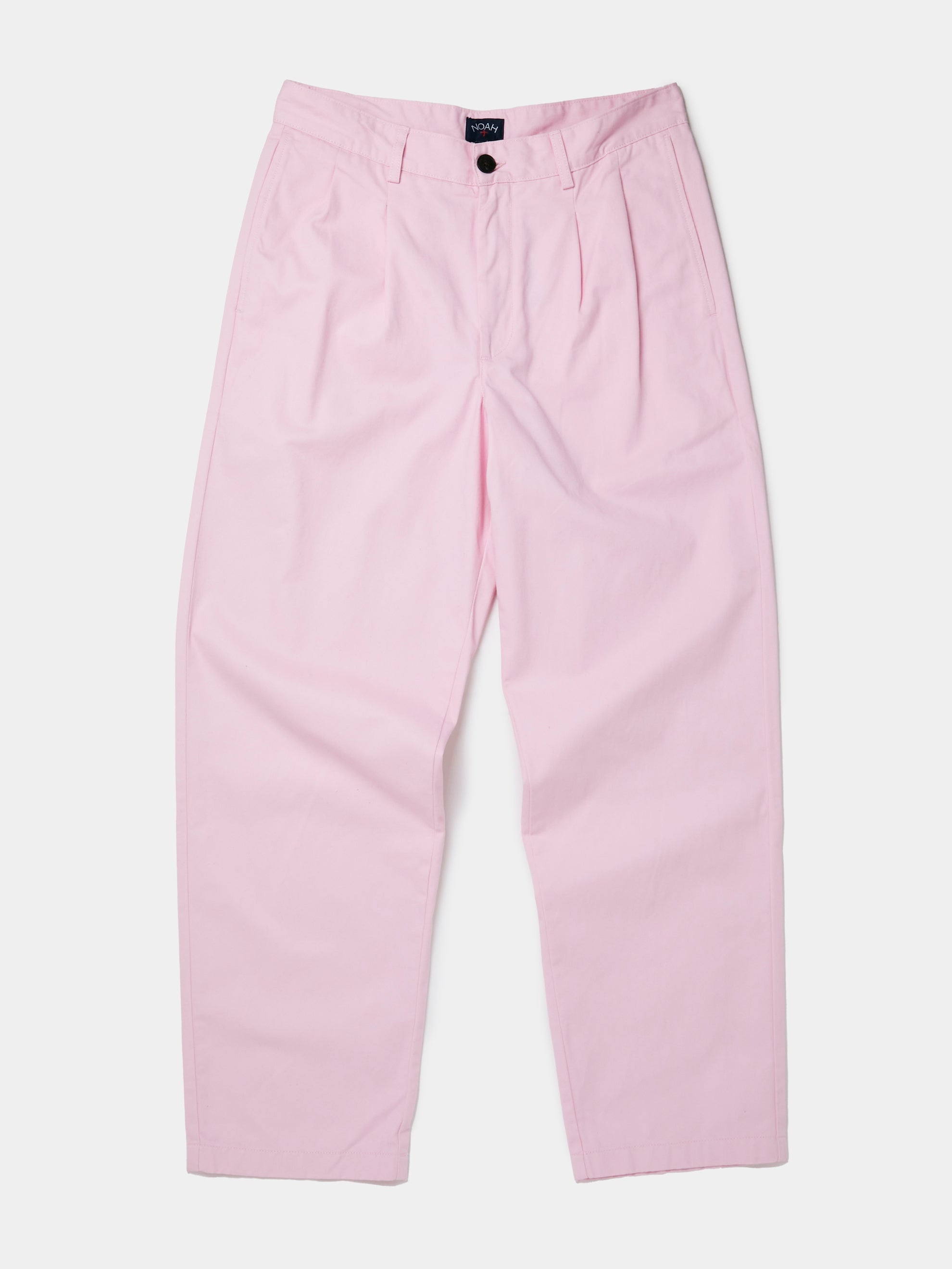 TWILL DOUBLE-PLEAT PANTS (PINK) - 1