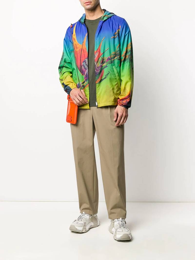 Valentino darted straight-leg trousers outlook