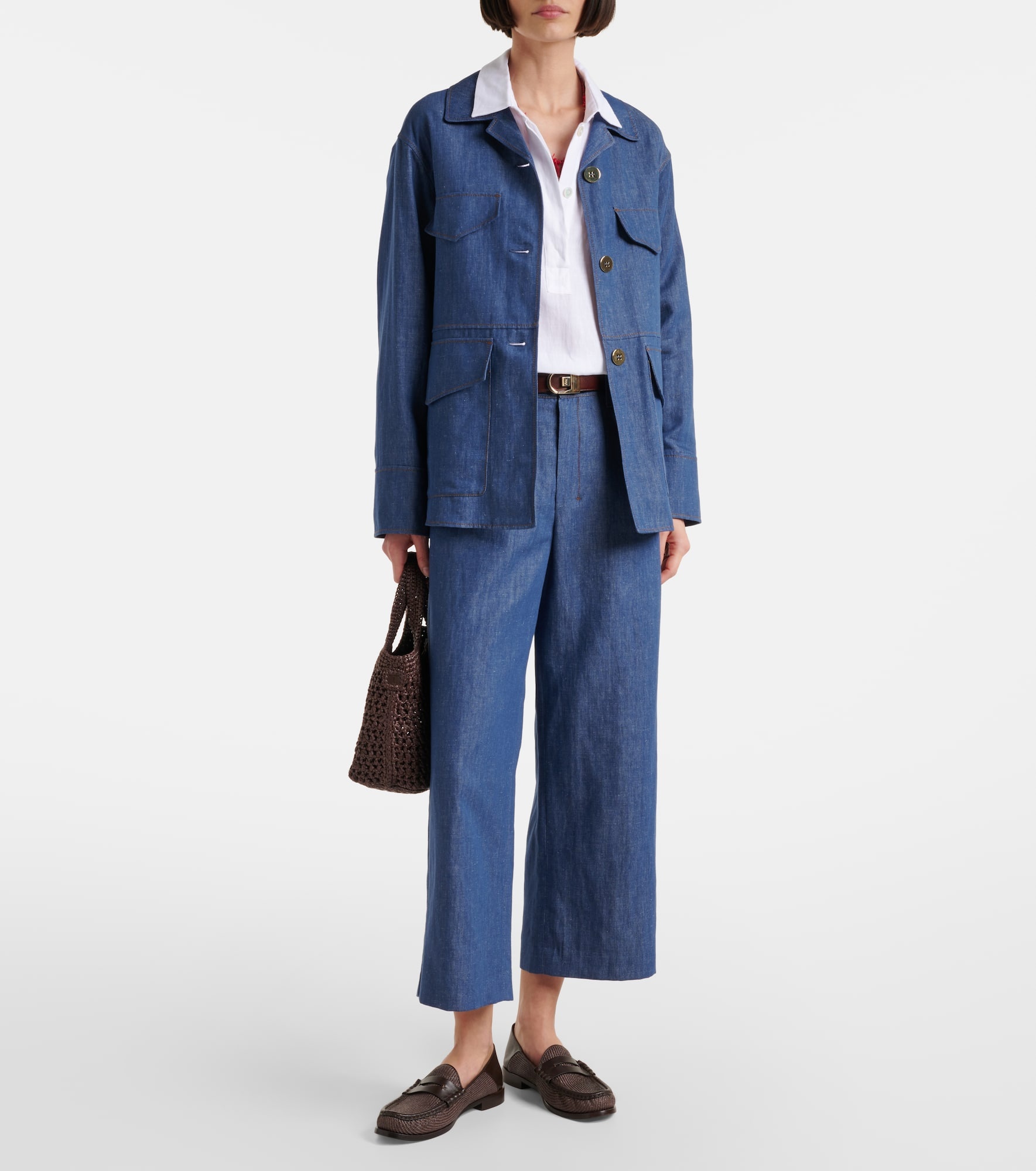 Ginny cotton and linen twill jacket - 2