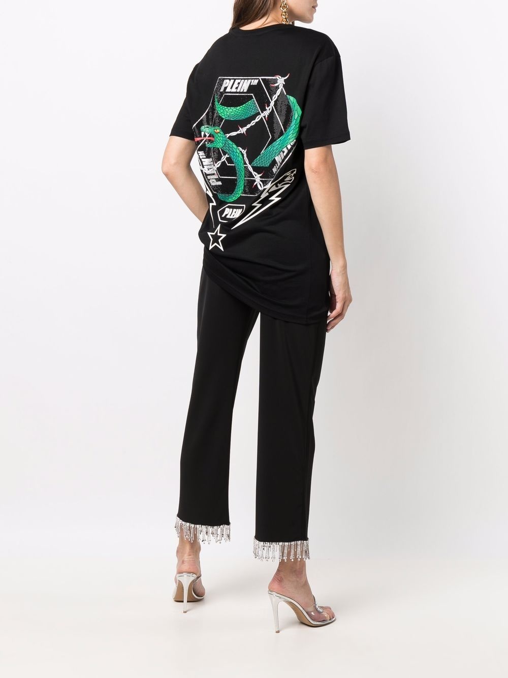 Snake-print short-sleeve T-shirt - 3