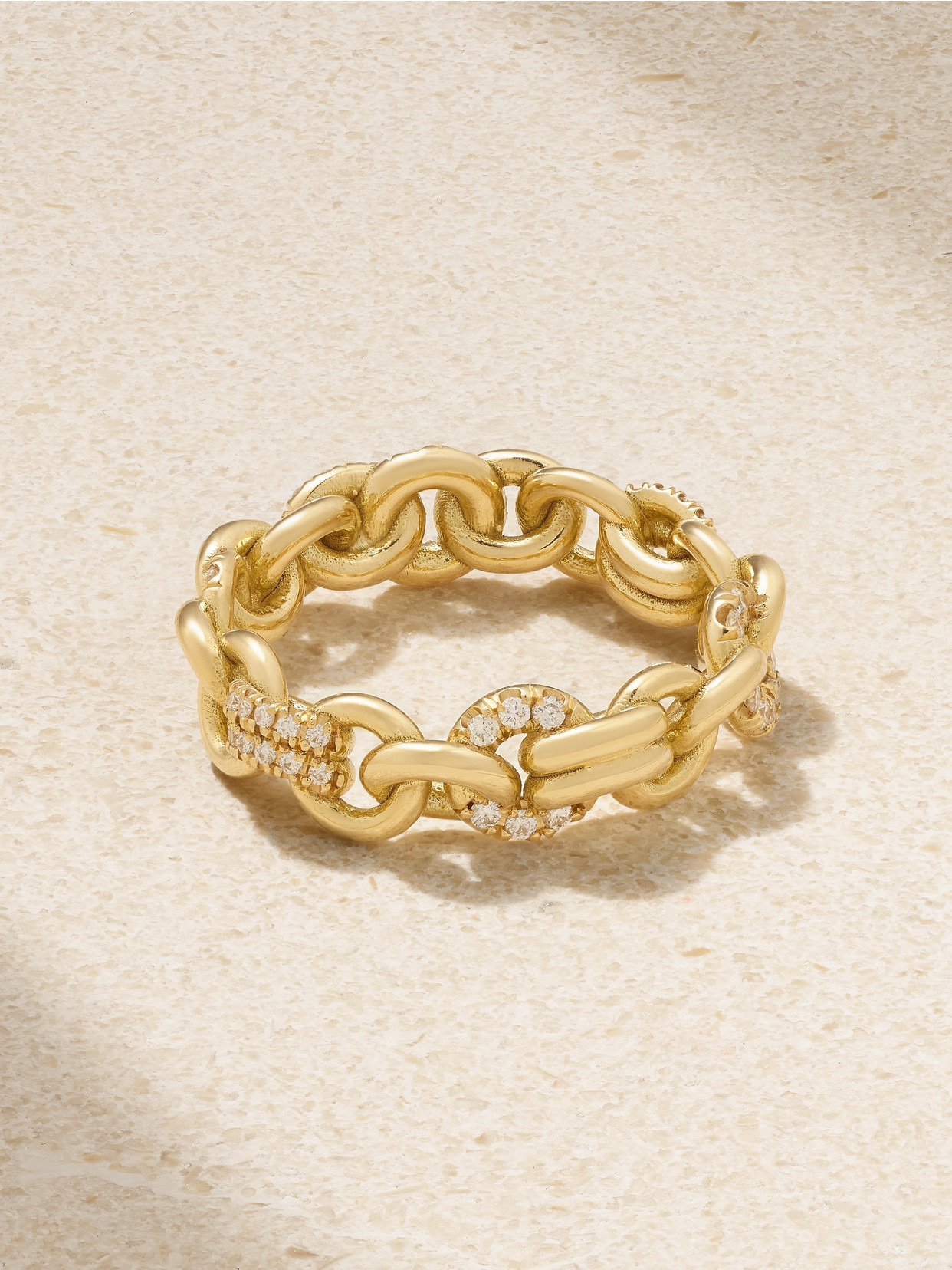 Serpens Medium 18-karat Gold Diamond Ring - 1