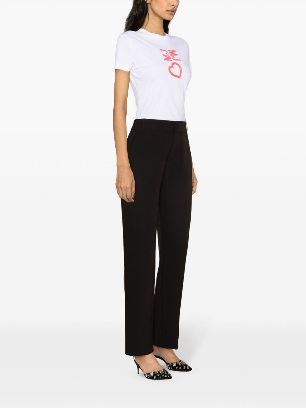 logo-print cotton T-shirt - 3