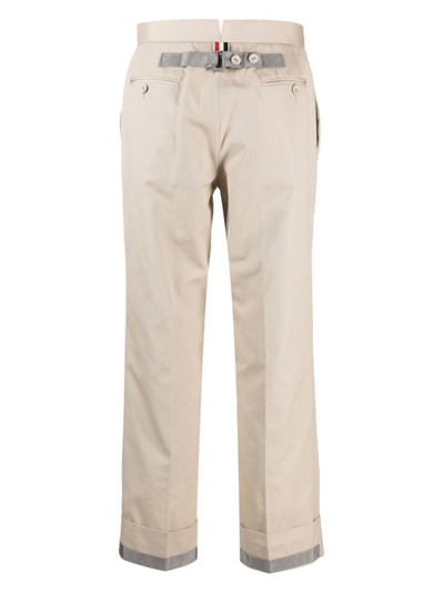 Thom Browne tailored cropped twill trousers outlook