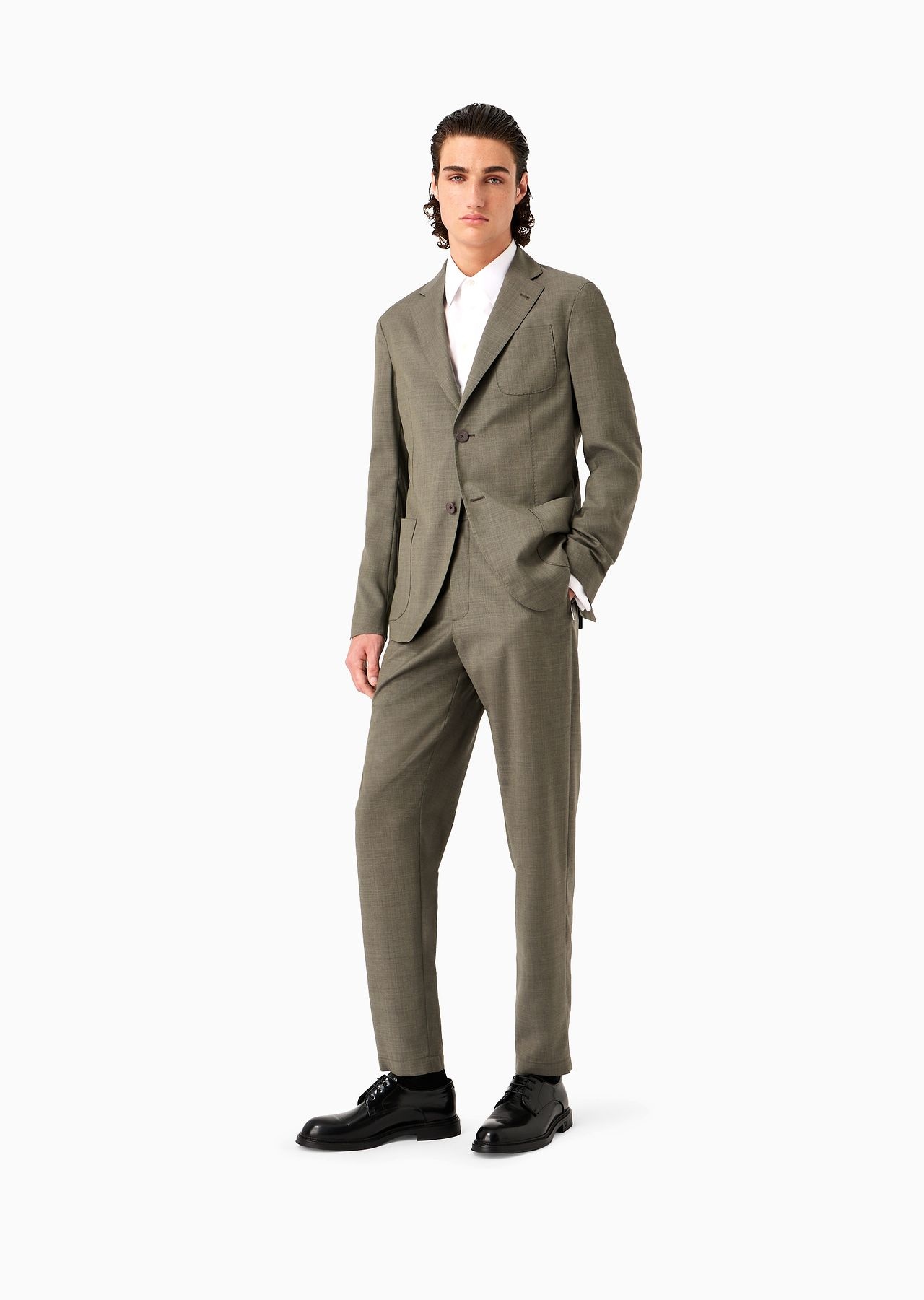 Cotton-poplin shirt with classic collar - 4