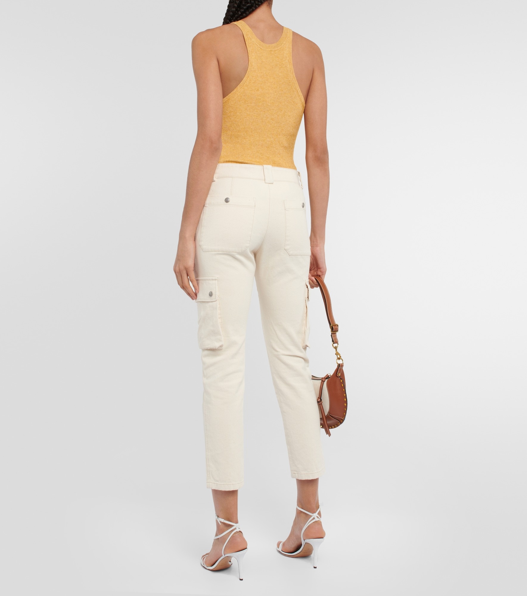 Evalia tapered cotton cargo pants - 3
