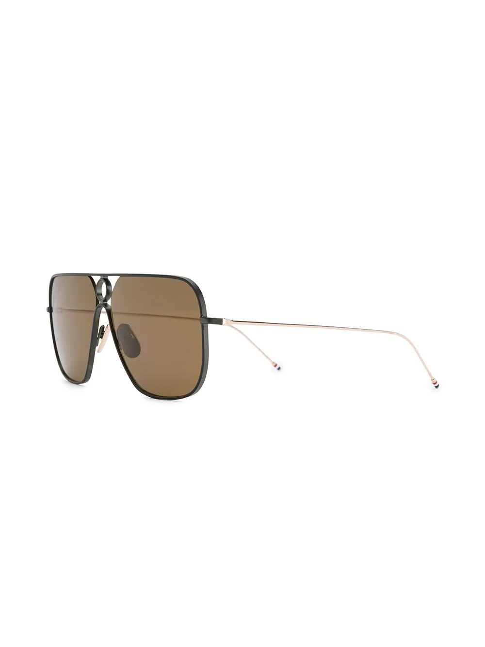 TB114 rectangular aviator sunglasses - 2